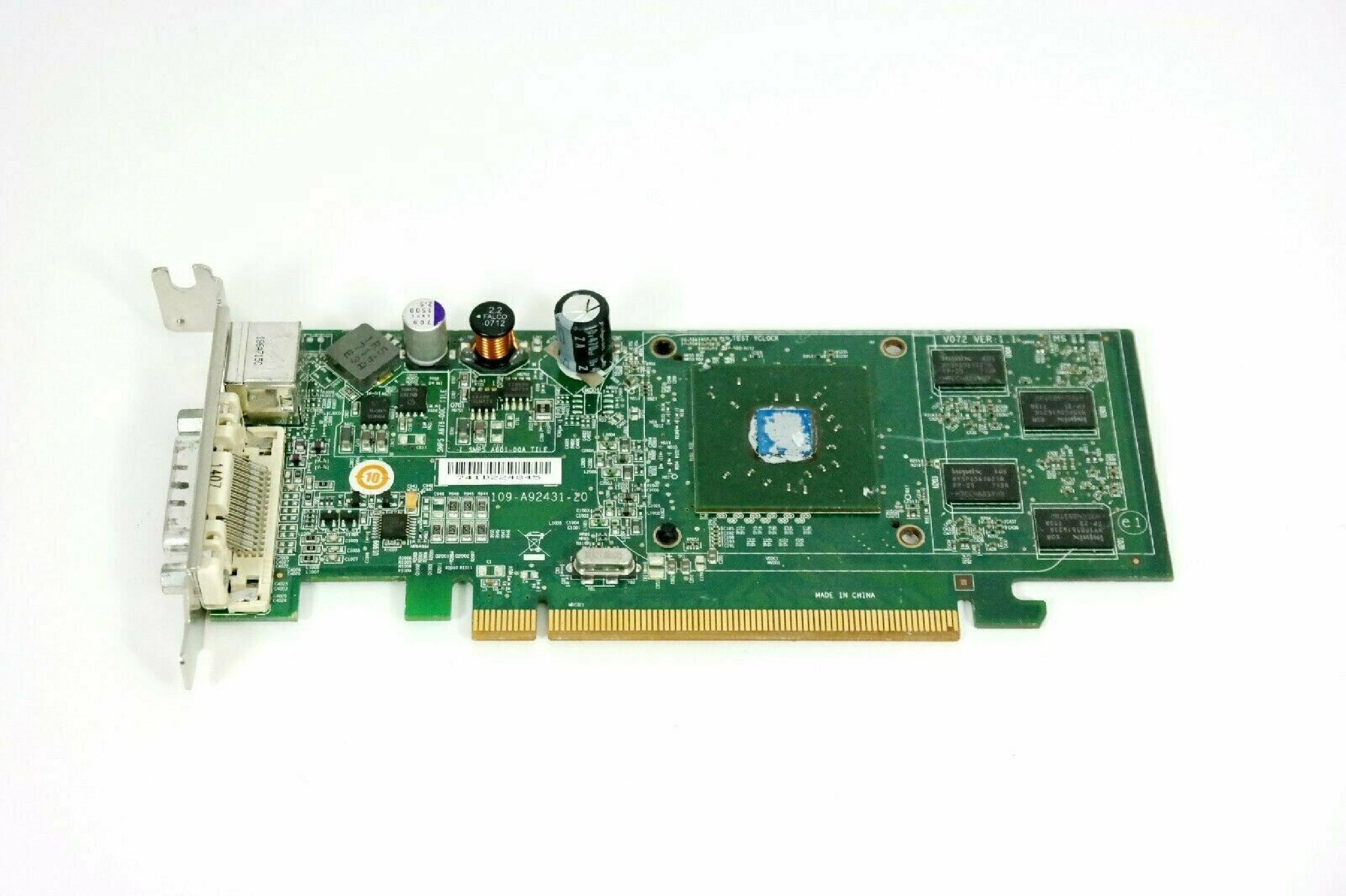 ATI 109-A92431-20 256MB PCI-E VIDEO CARD WITH DVI AND SVIDEO OUTPUTS RADEON X1300 DMS-59 OUTPUT PRO CARDS