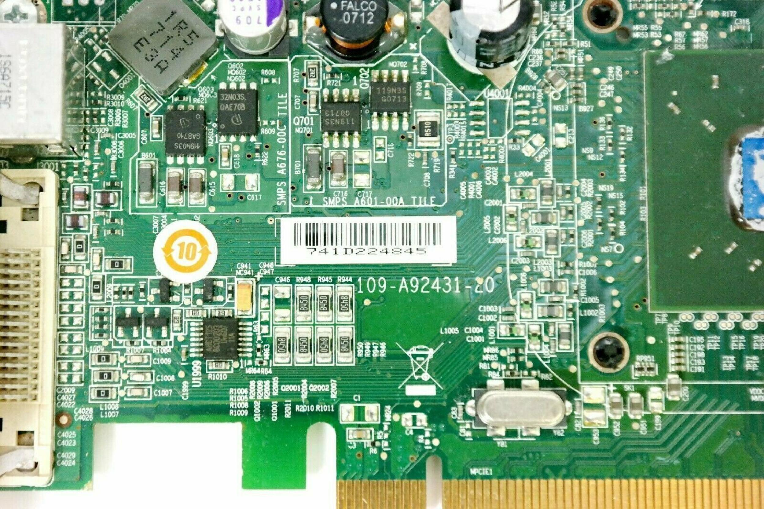 ATI 109-A92431-20 256MB PCI-E VIDEO CARD WITH DVI AND SVIDEO OUTPUTS RADEON X1300 DMS-59 OUTPUT PRO CARDS