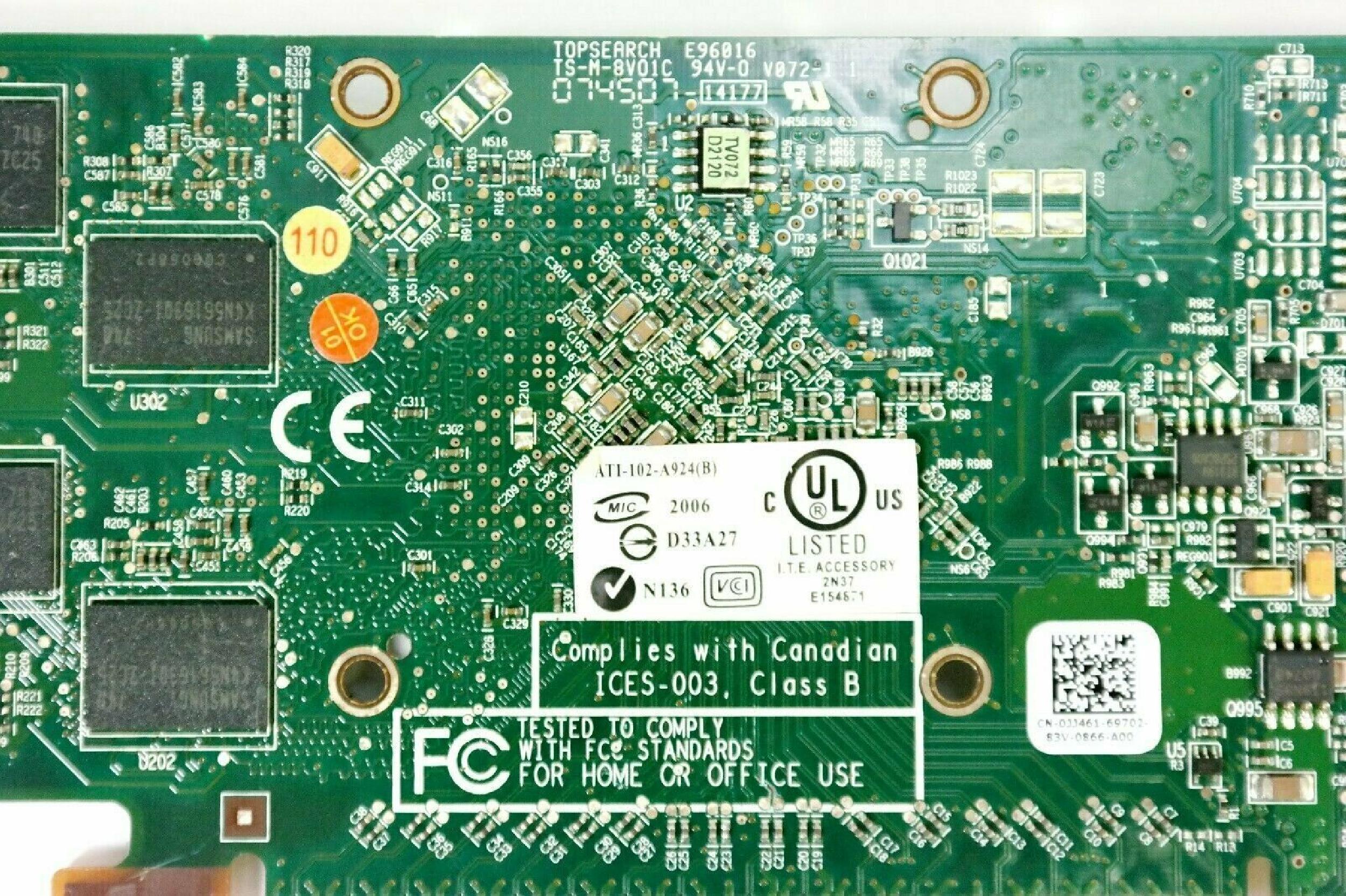 ATI 109-A92431-20 256MB PCI-E VIDEO CARD WITH DVI AND SVIDEO OUTPUTS RADEON X1300 DMS-59 OUTPUT PRO CARDS