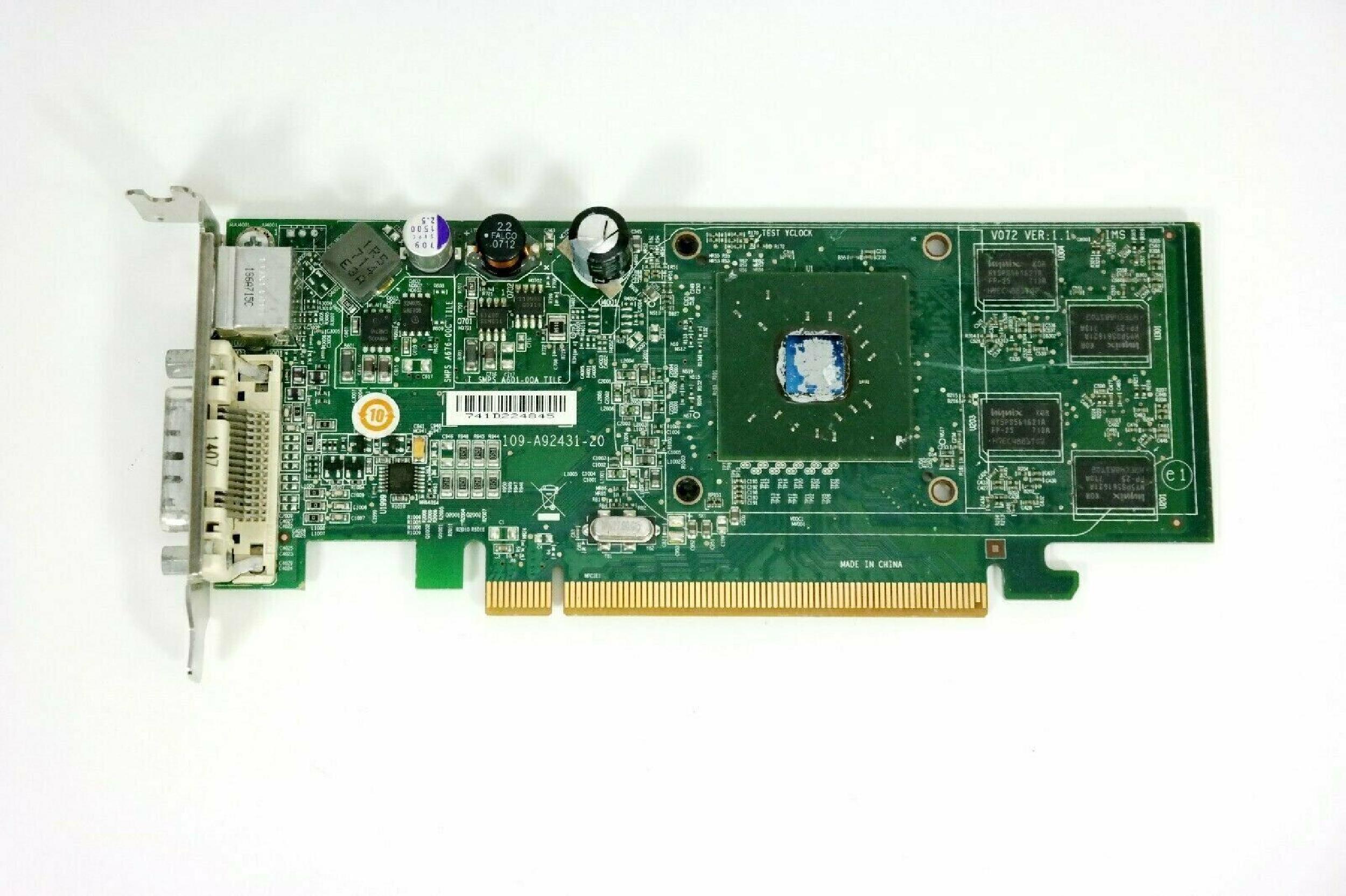 ATI 109-A92431-20 256MB PCI-E VIDEO CARD WITH DVI AND SVIDEO OUTPUTS RADEON X1300 DMS-59 OUTPUT PRO CARDS