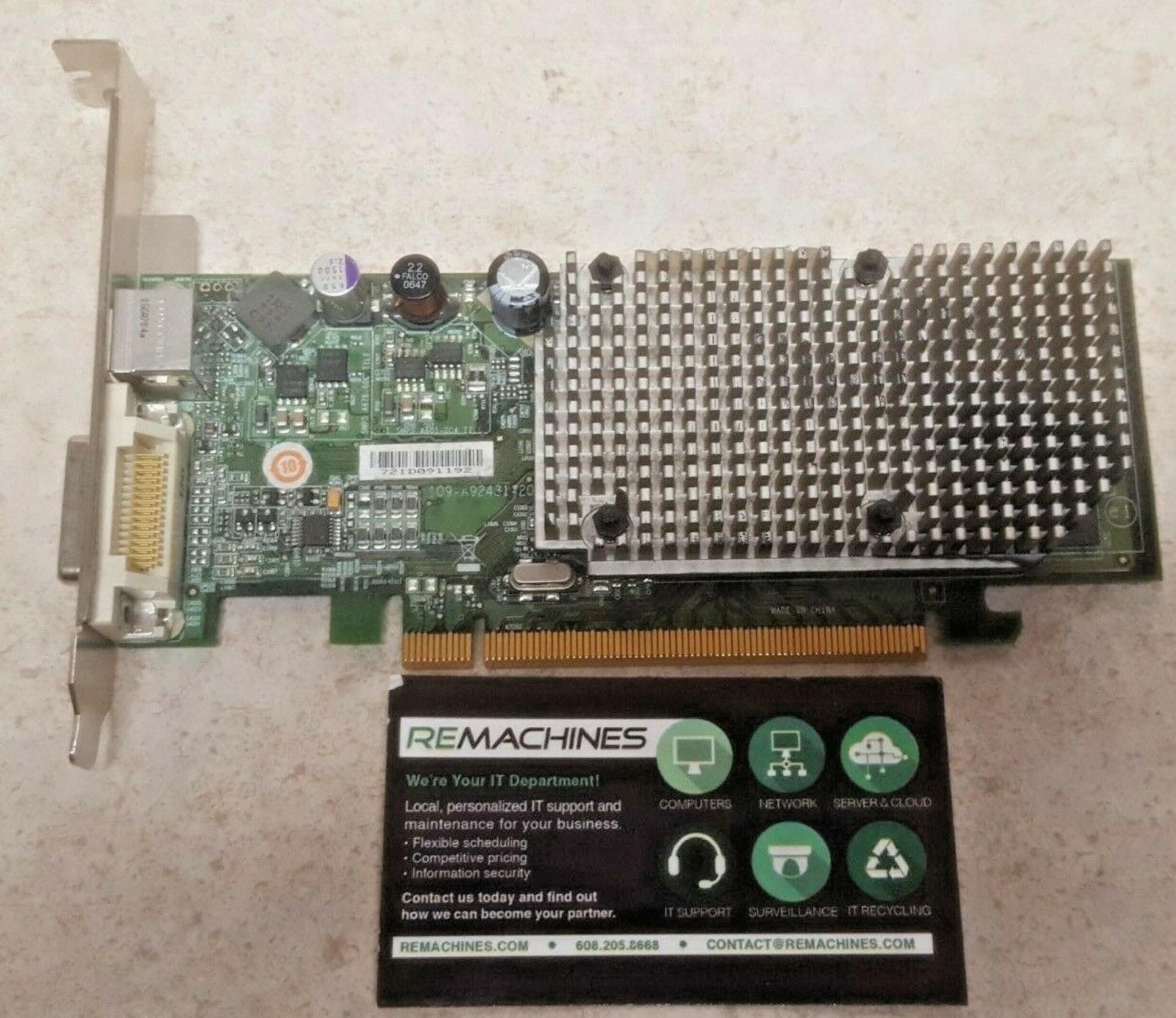 ATI 102A9240520 256MB PCI-E VIDEO CARD WITH DVI AND SVIDEO OUTPUTS