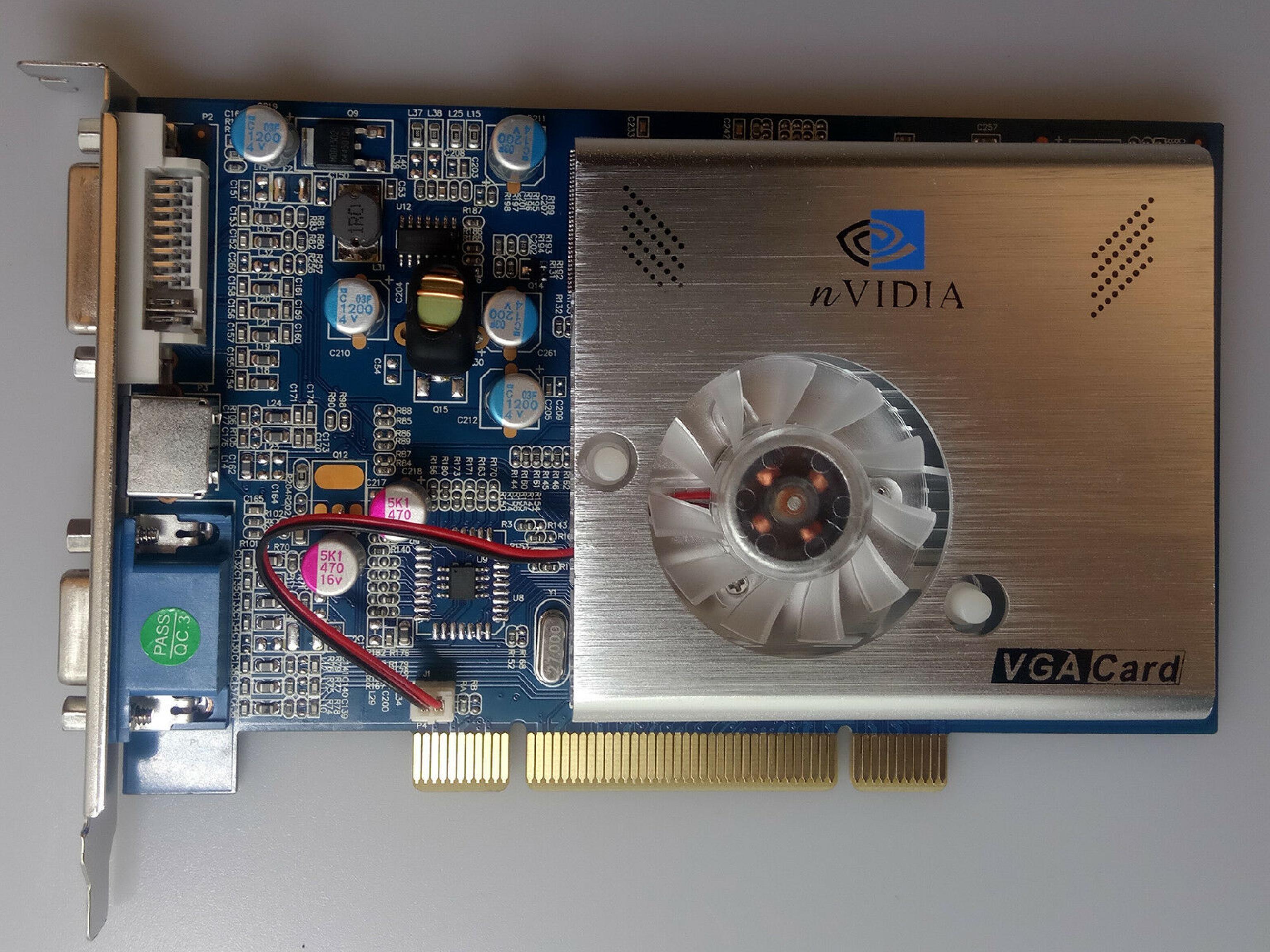 NVIDIA FX5500 256MB PCI VIDEO CARD WITH DVI VGA AND SVIDEO OUTPUTS 3D DESKTOP S-VIDEO OUT 256 MB CVI