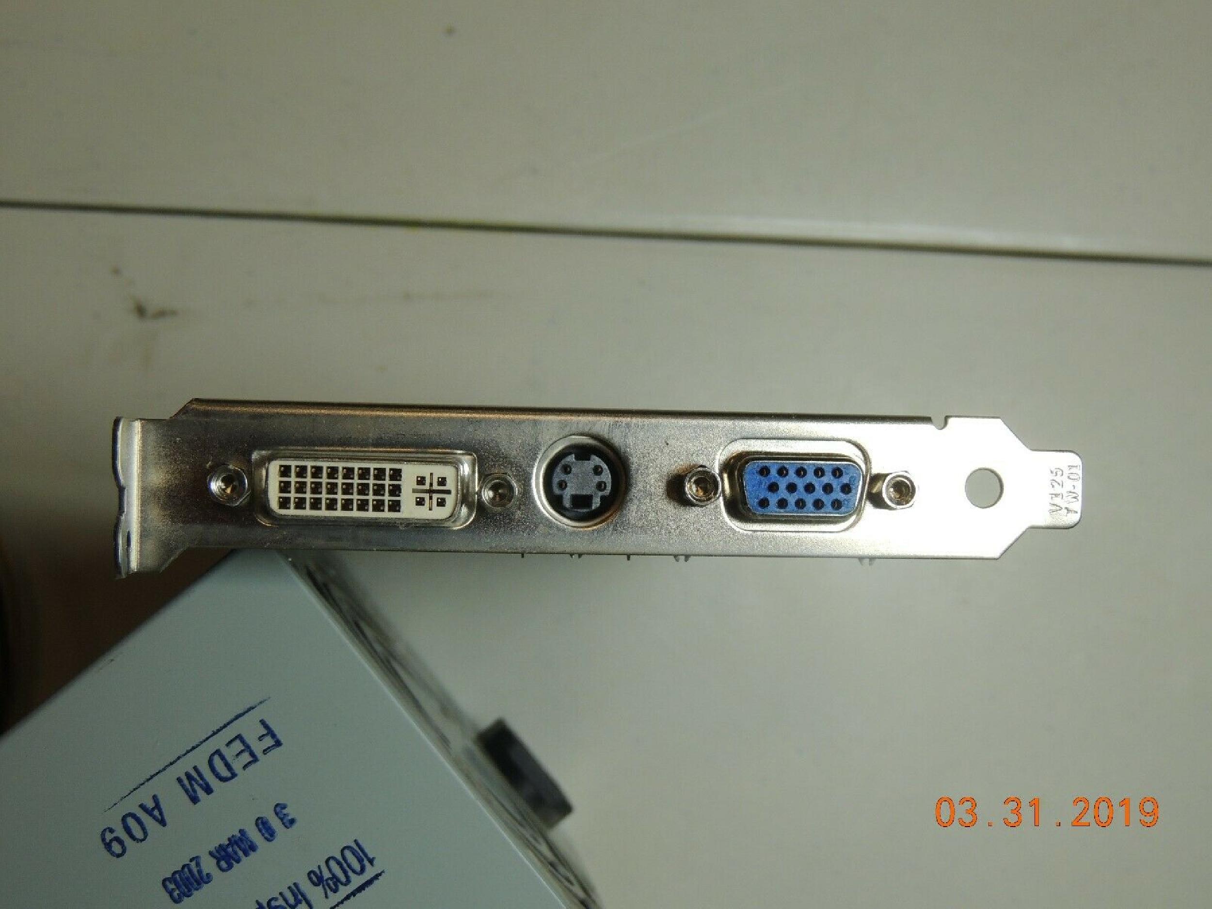 NVIDIA 8911-050 128MB AGP VIDEO CARD WITH DVI VGA AND SVIDEO OUTPUTS