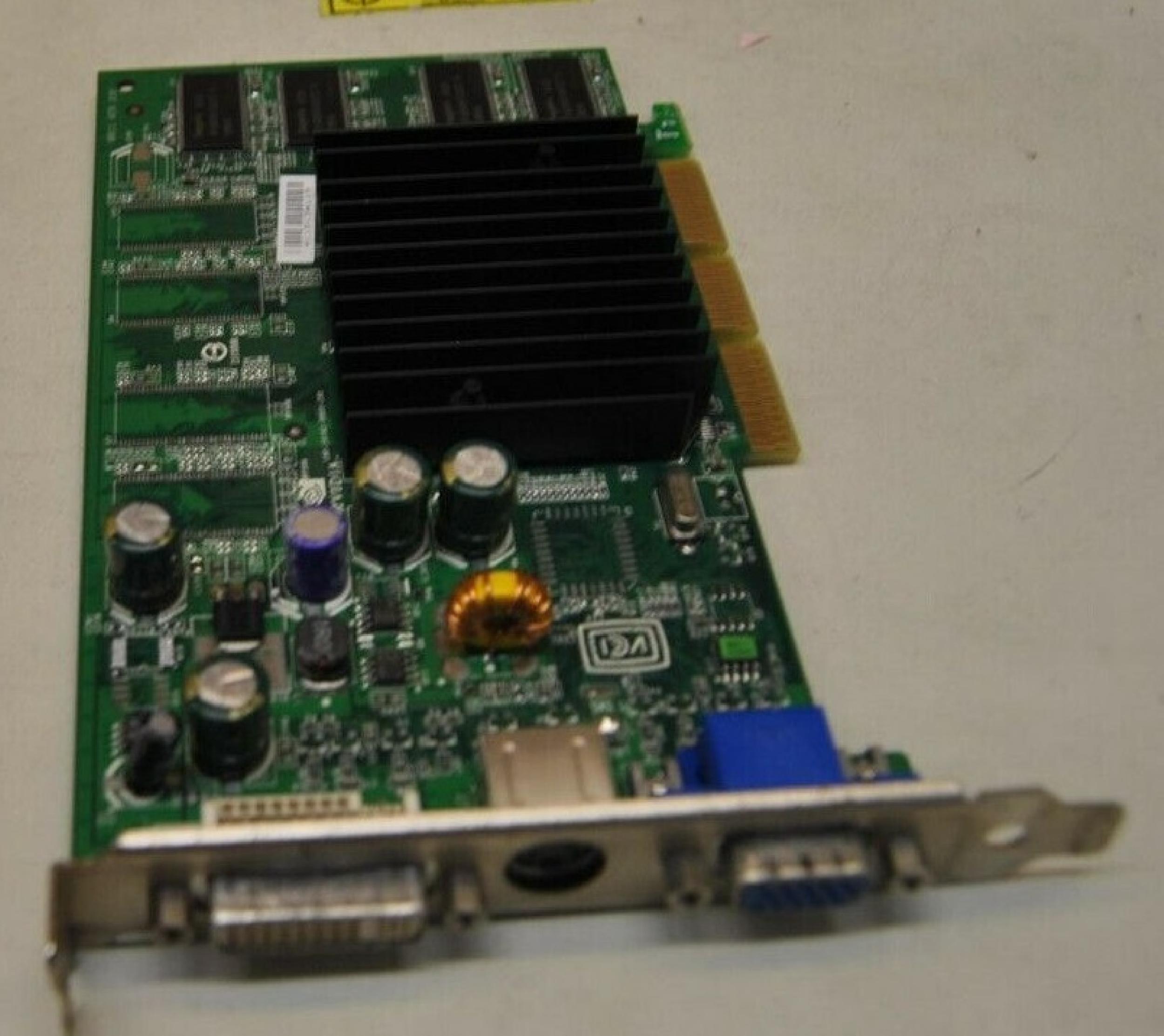 NVIDIA 8911 128MB AGP VIDEO CARD WITH DVI VGA AND SVIDEO OUTPUTS