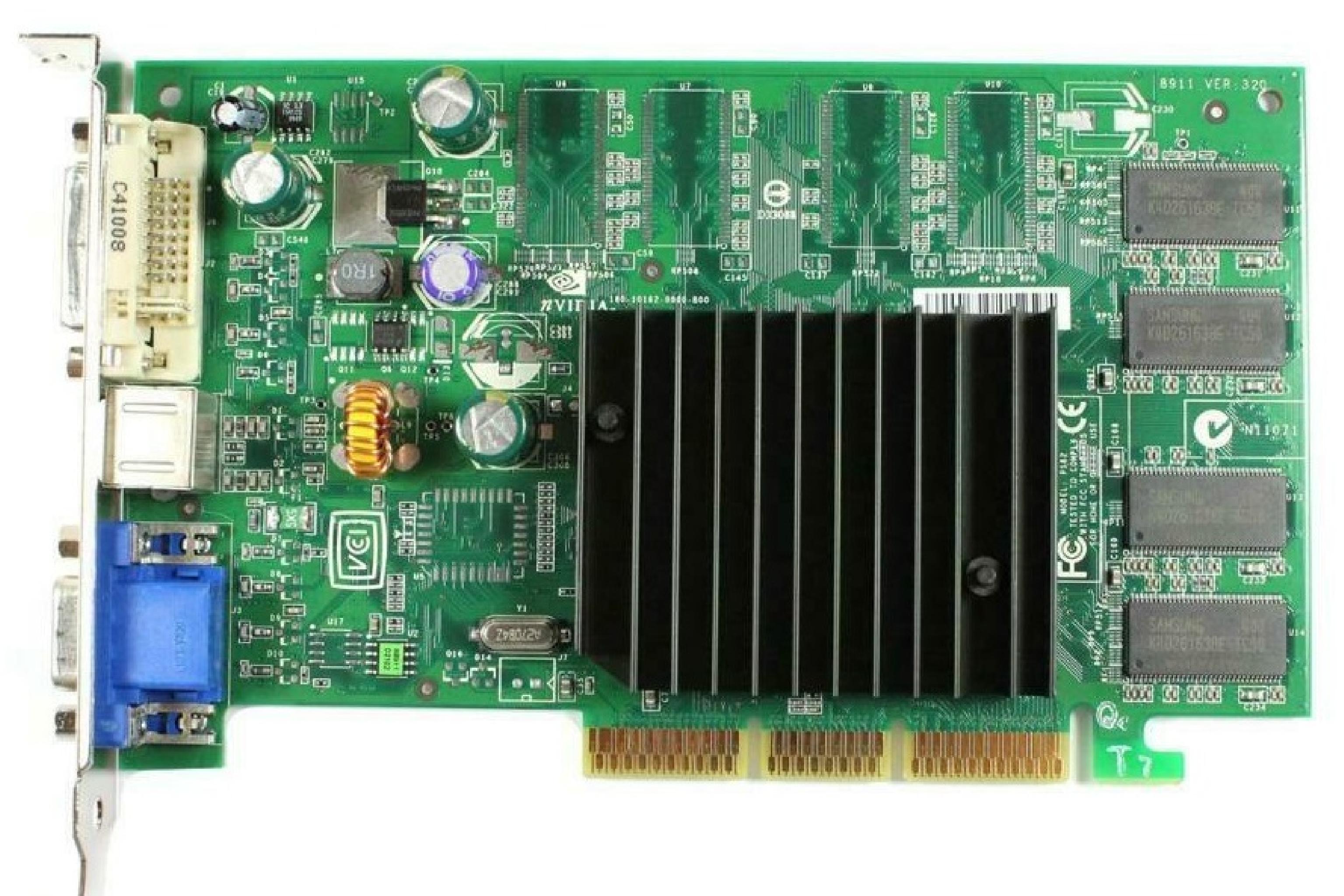 NVIDIA 09Y779 128MB AGP VIDEO CARD WITH DVI VGA AND SVIDEO OUTPUTS