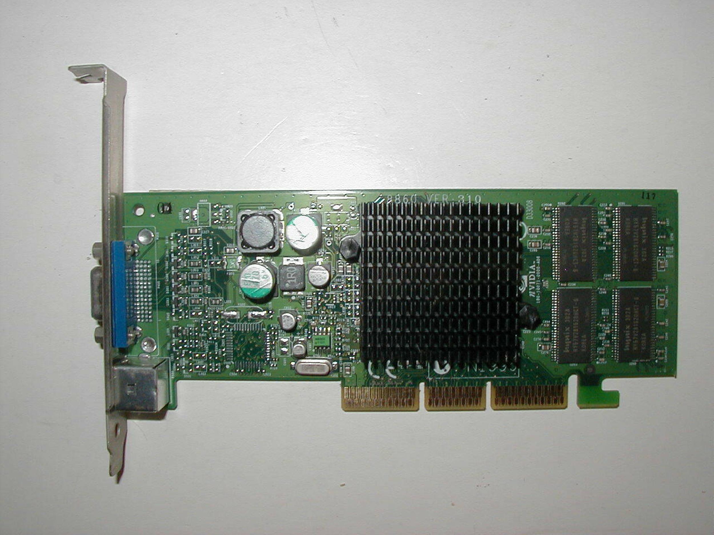 NVIDIA 8860 128MB AGP VIDEO CARD WITH VGA AND SVIDEO OUTPUTS