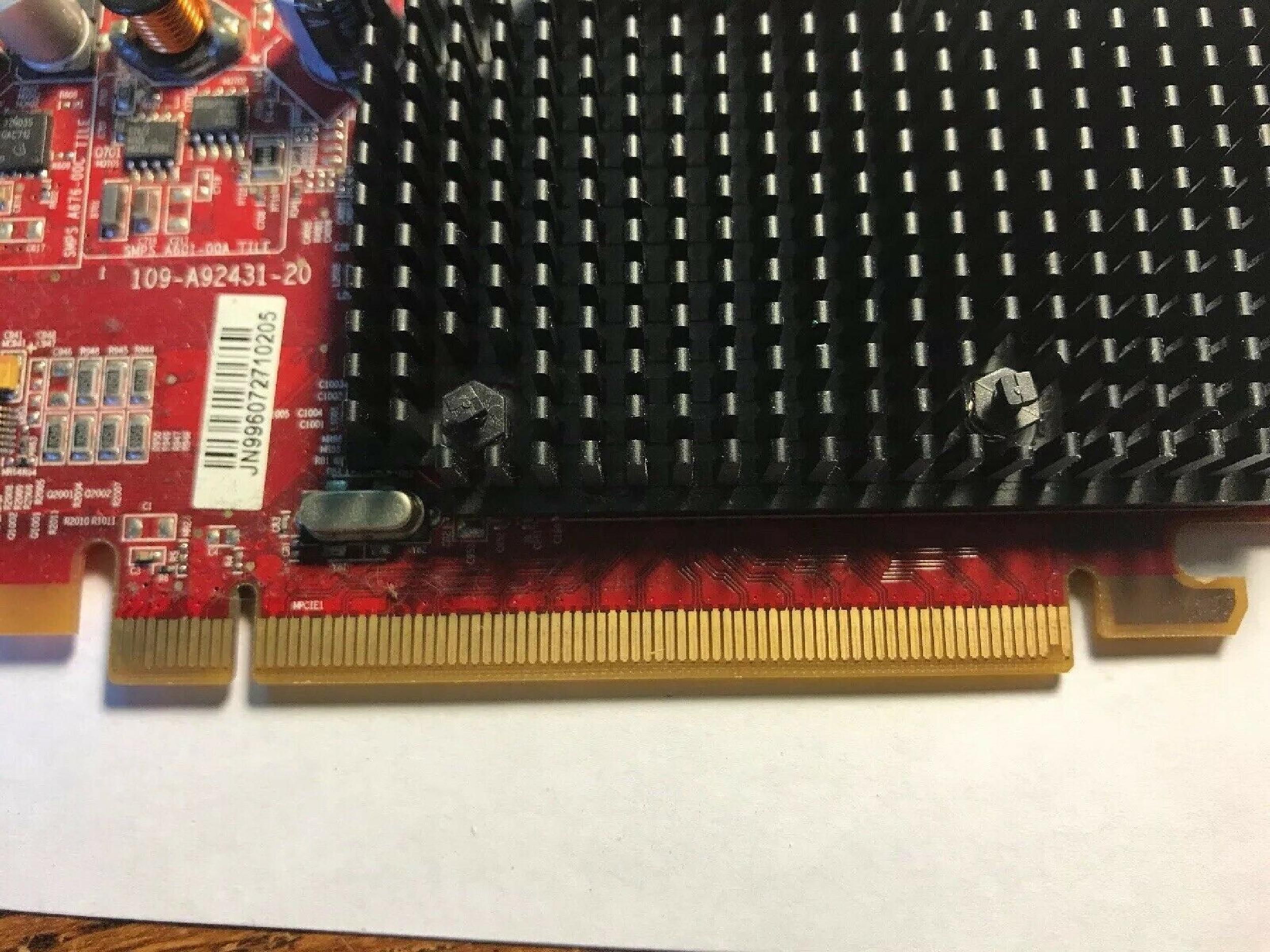 ATI ATI-102-A924 256MB PCI-E VIDEO CARD RADEON X1300 WITH DMS-59 AND SVIDEO OUTPUT PRO OUTPUTS CARDS