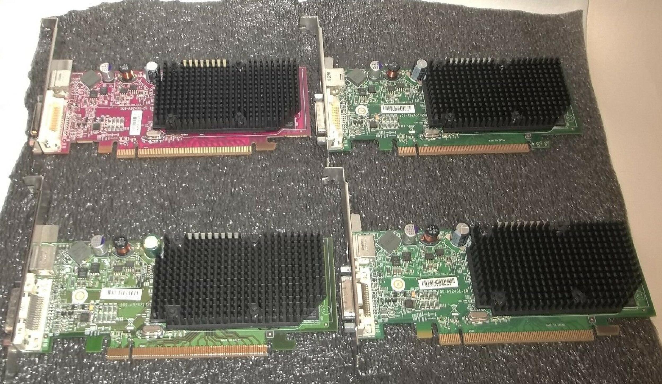 ATI 0JN996 256MB PCI-E VIDEO CARD RADEON X1300 WITH DMS-59 AND SVIDEO OUTPUT PRO OUTPUTS CARDS