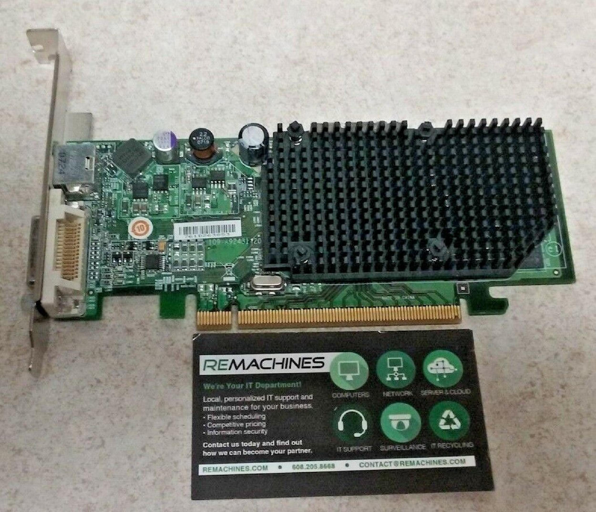 ATI 102A9240521 256MB PCI-E VIDEO CARD RADEON X1300 WITH DMS-59 AND SVIDEO OUTPUT PRO OUTPUTS CARDS