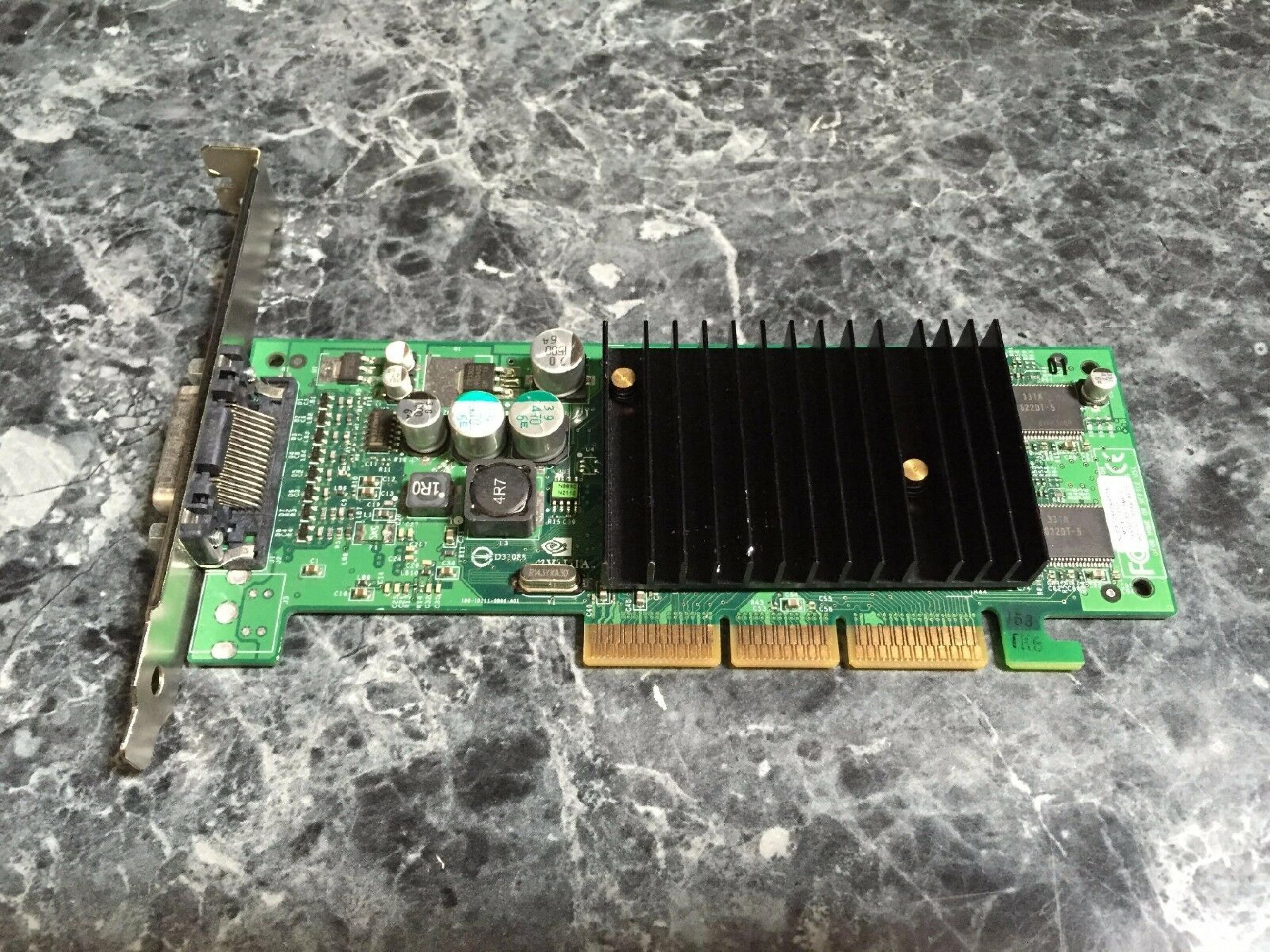 NVIDIA VCQ4280NVS 64MB AGP VIDEO CARD WITH DMS-60 OUTPUT