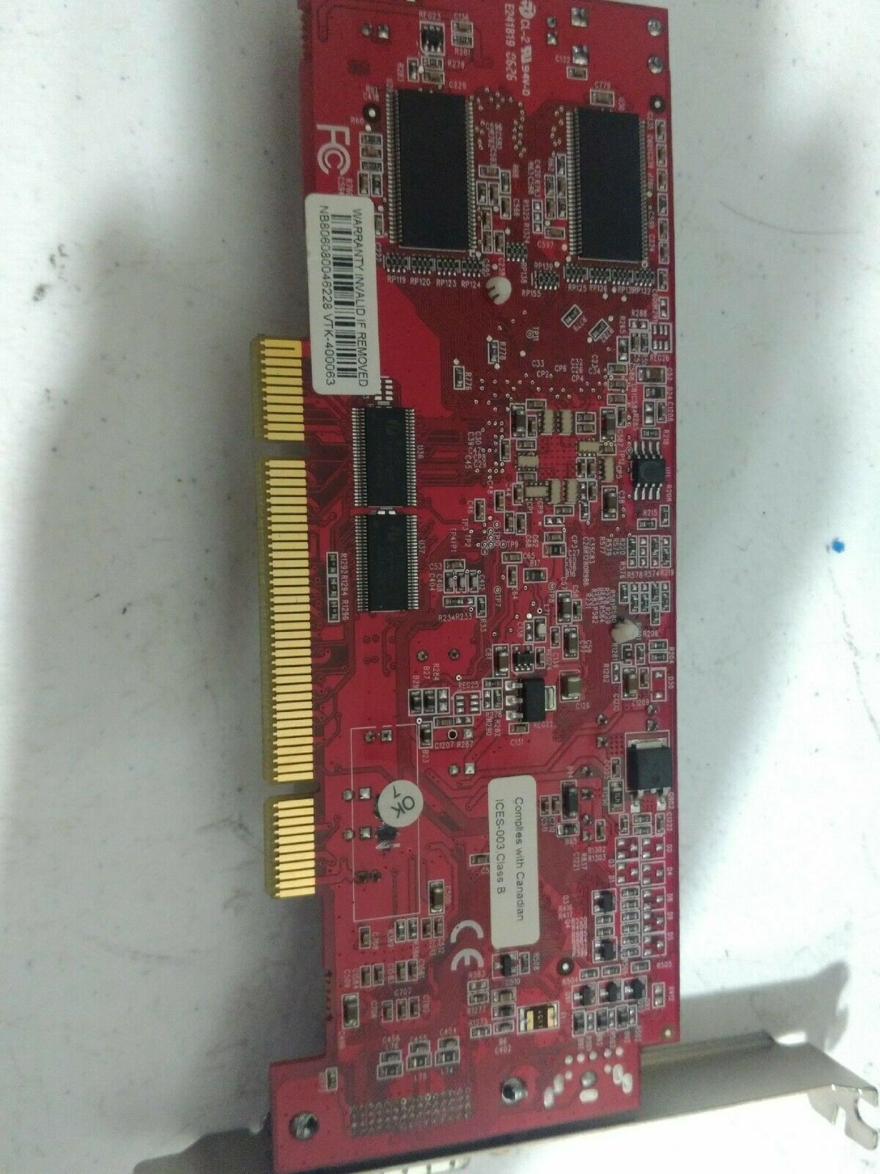 VISIONTEK VTK-400125 128MB PCI VIDEO CARD 9250 WITH DMS59 OUTPUT