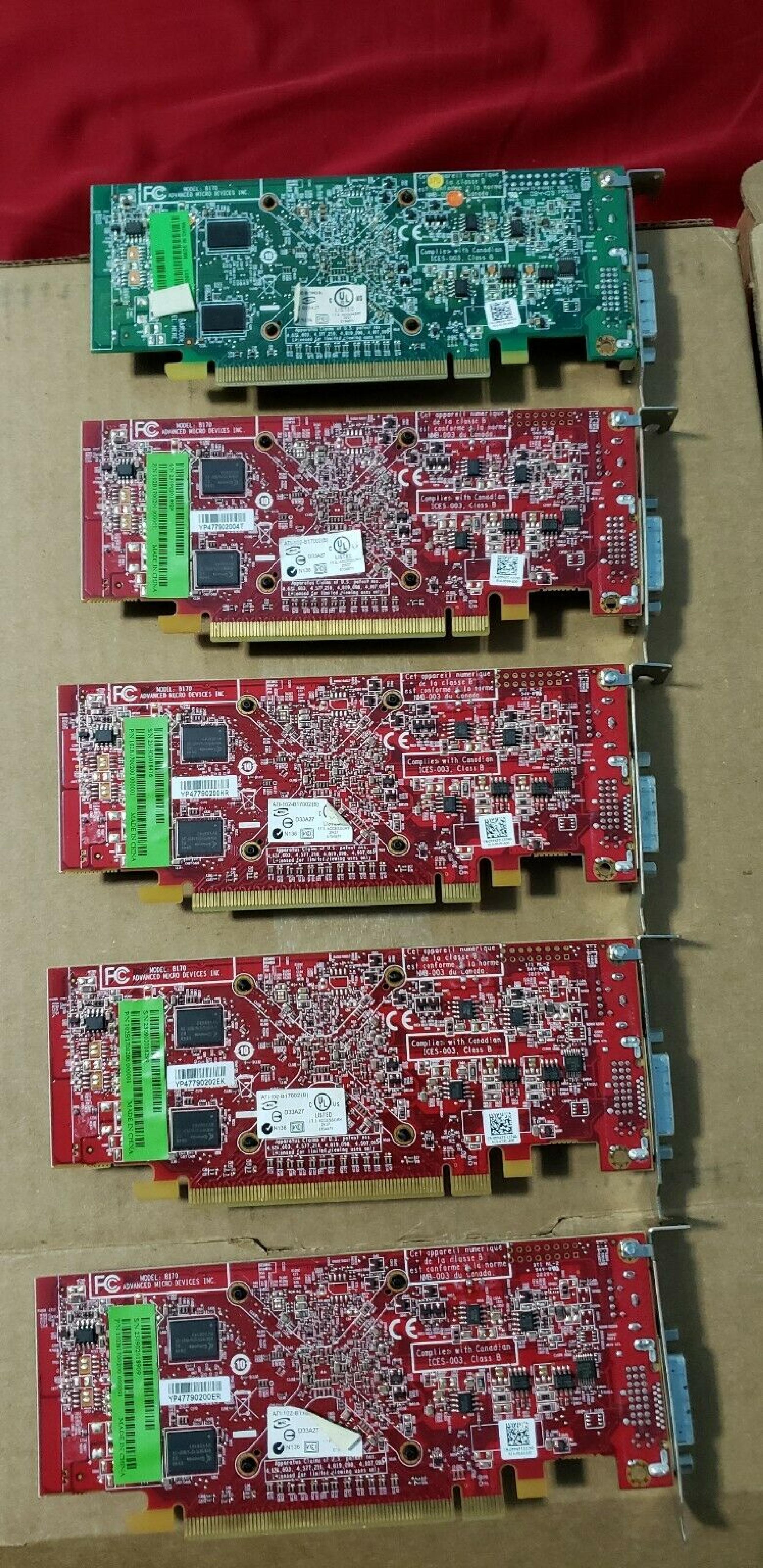 ATI B170 256MB PCI-E VIDEO CARD X1300 WITH DVI AND SVIDEO OUTPUTS PCI EXPRESS