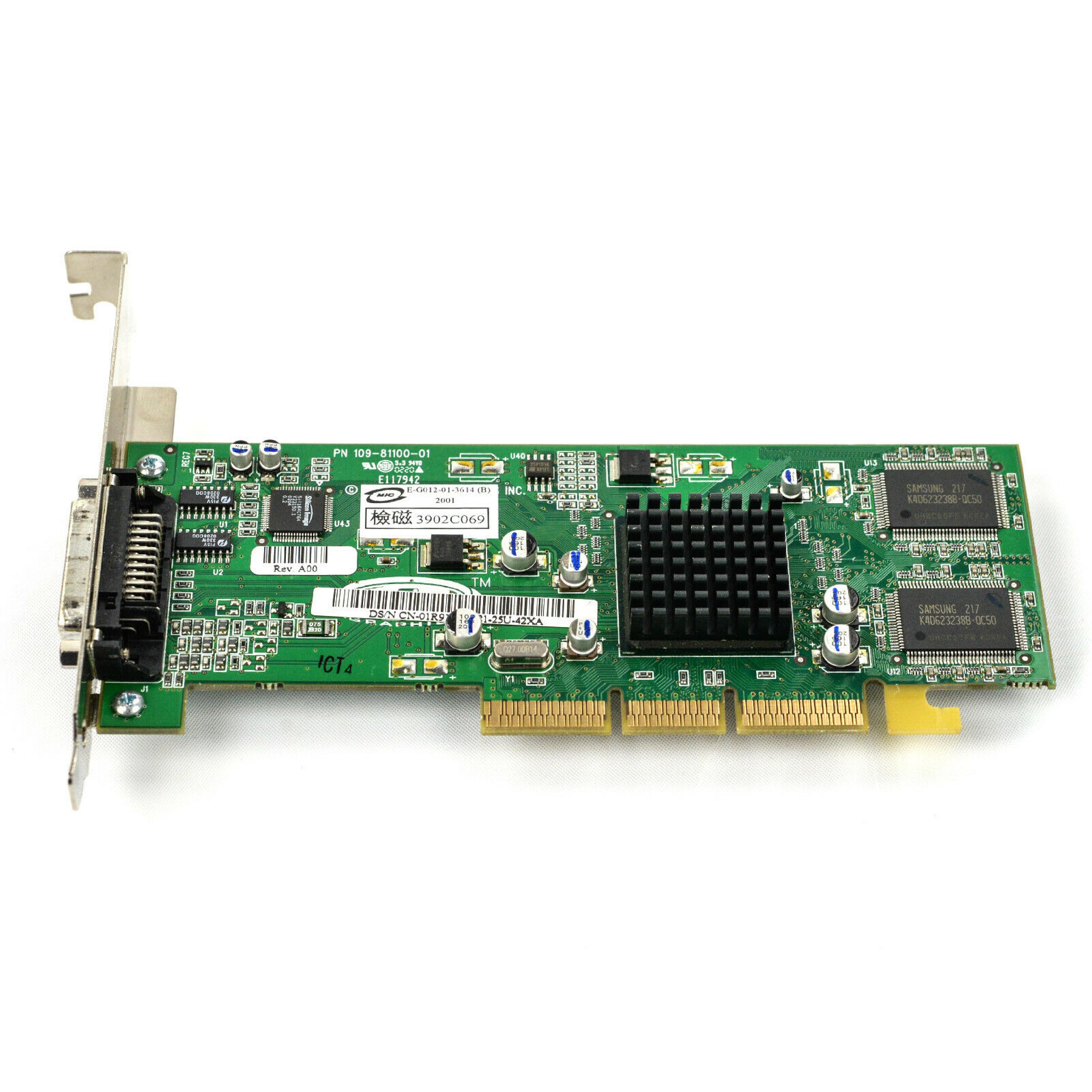 DELL / ATI 01R919 RAGE 128 32MB AGP VIDEO CARD DVI CONNECTOR