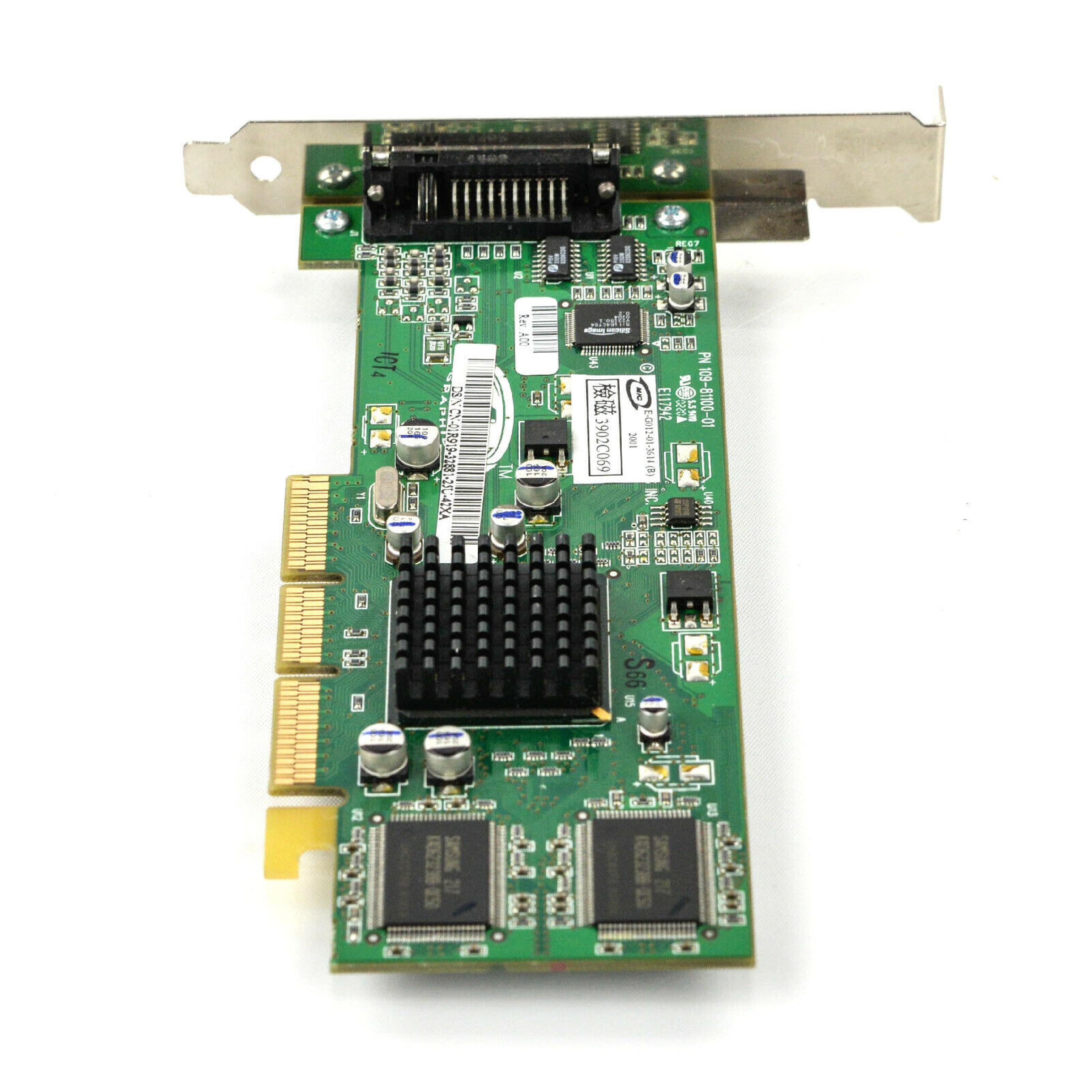 DELL / ATI 01R919 RAGE 128 32MB AGP VIDEO CARD DVI CONNECTOR