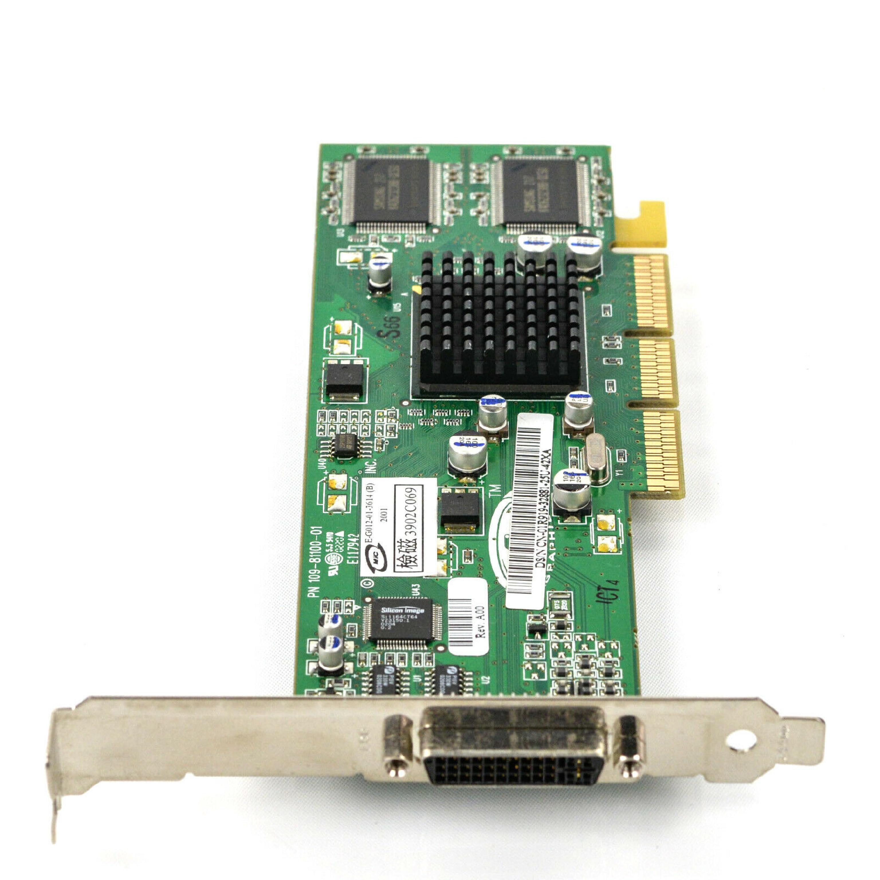 DELL / ATI 01R919 RAGE 128 32MB AGP VIDEO CARD DVI CONNECTOR