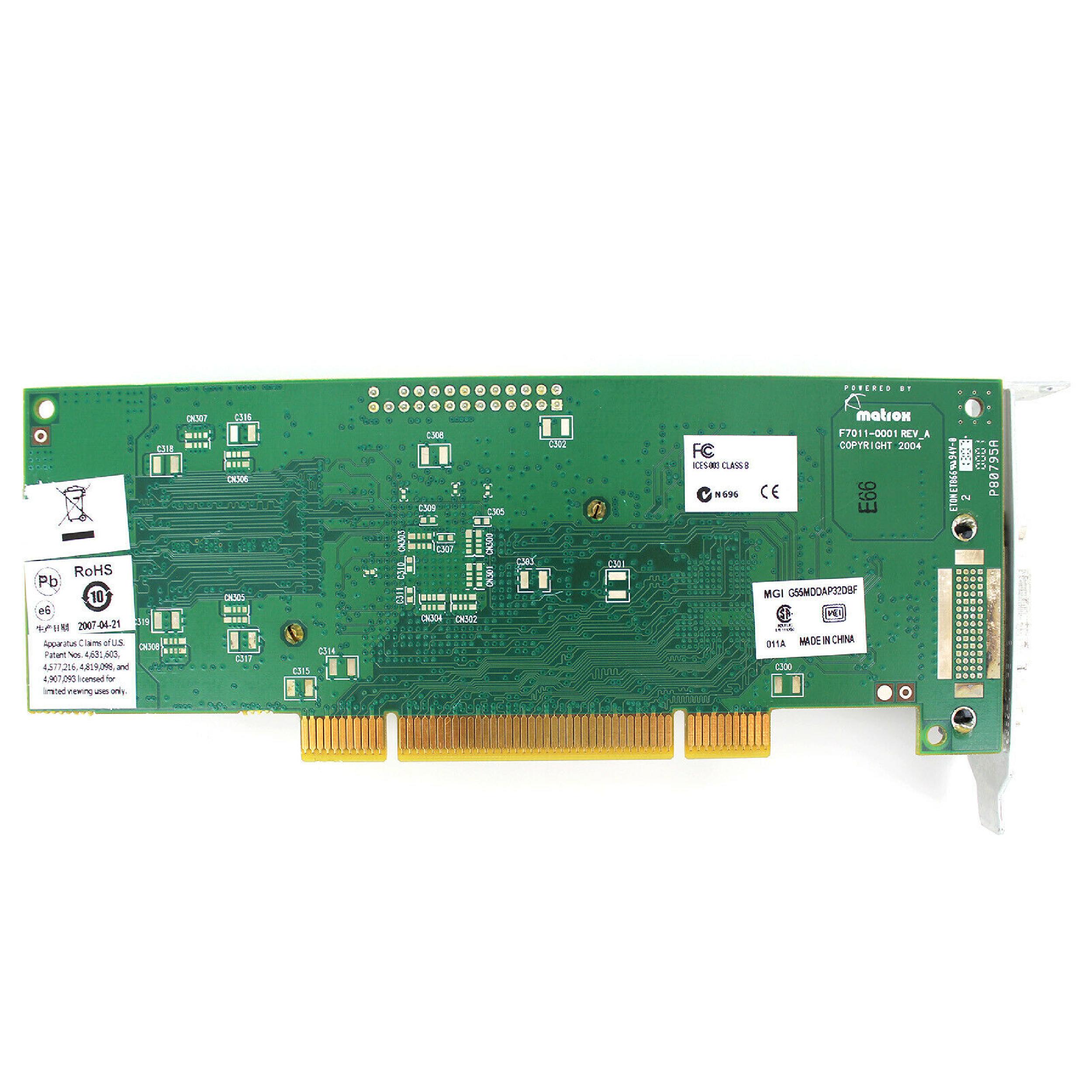 MATROX G55MDDAP32DBF 32MB PCI VIDEO CARD WITH DMS-60 OUTPUT