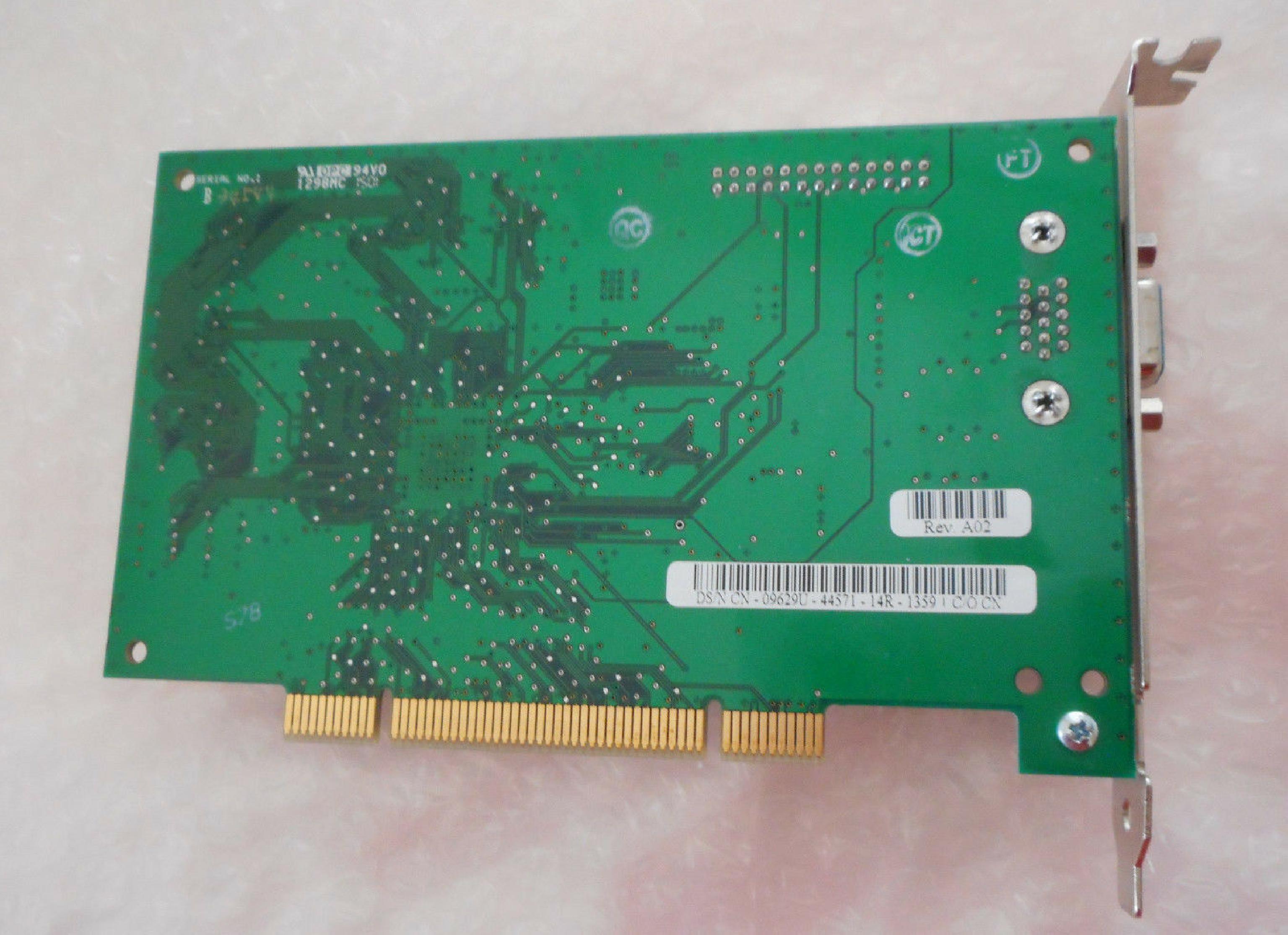 NVIDIA 180-P0002-0000-B01 16MB PCI VIDEO CARD WITH VGA OUTPUT