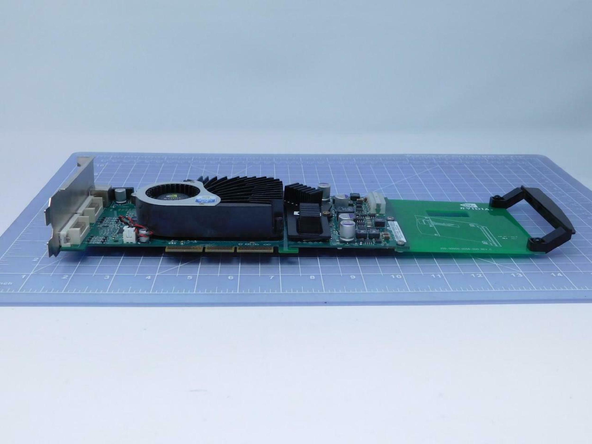 NVIDIA 355-00000-0056-000 DEFECTIVE WITH GOOD FAN 256MB AGP VIDEO CARD WITH DUAL DVI OUTPUTS