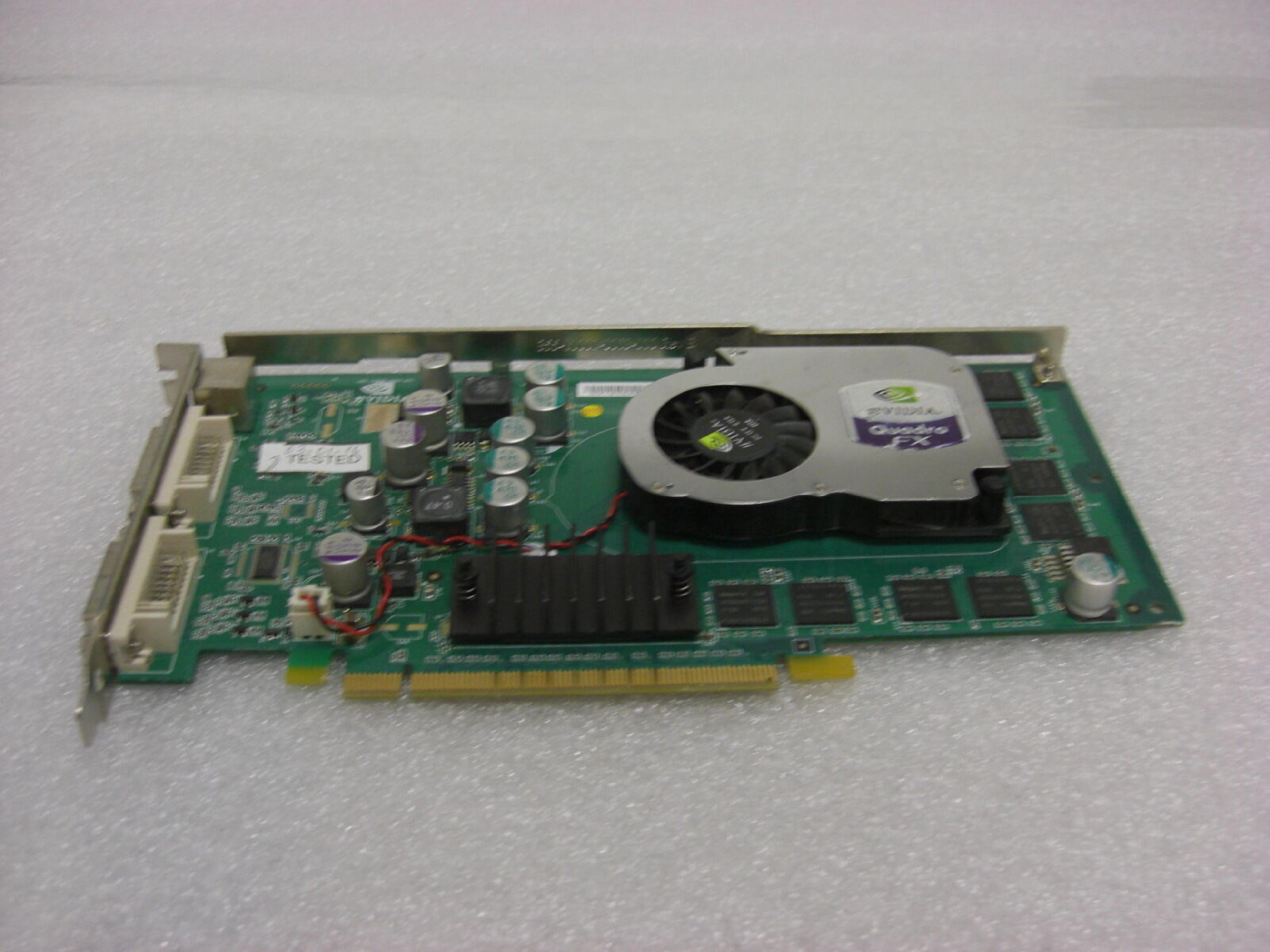 NVIDIA 180-10268-0000-A01 128MB PCI-E VIDEO CARD QUADRO FX1300 WITH DUAL DVI OUTPUTS