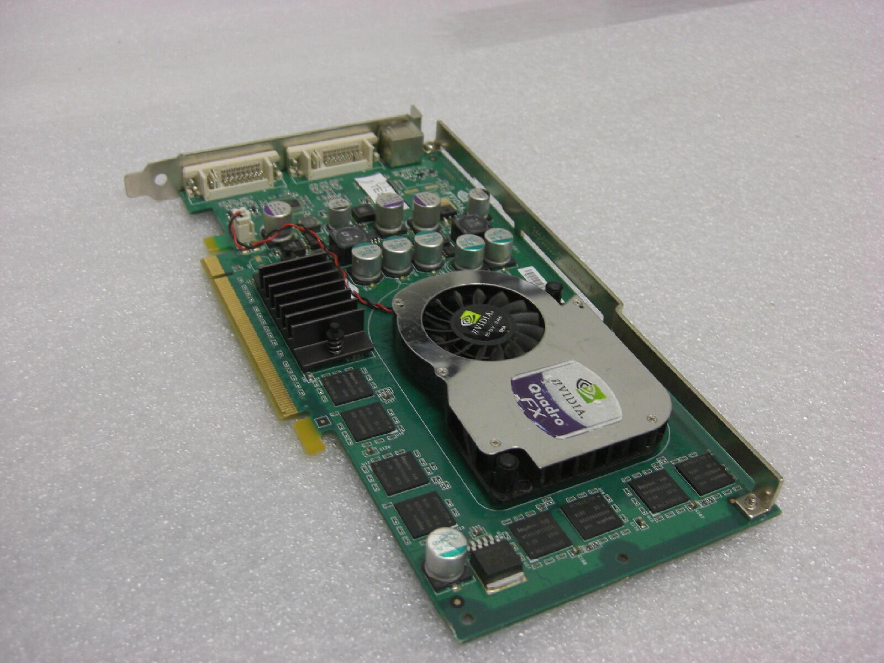 NVIDIA 180-10268-0000-A01 128MB PCI-E VIDEO CARD QUADRO FX1300 WITH DUAL DVI OUTPUTS