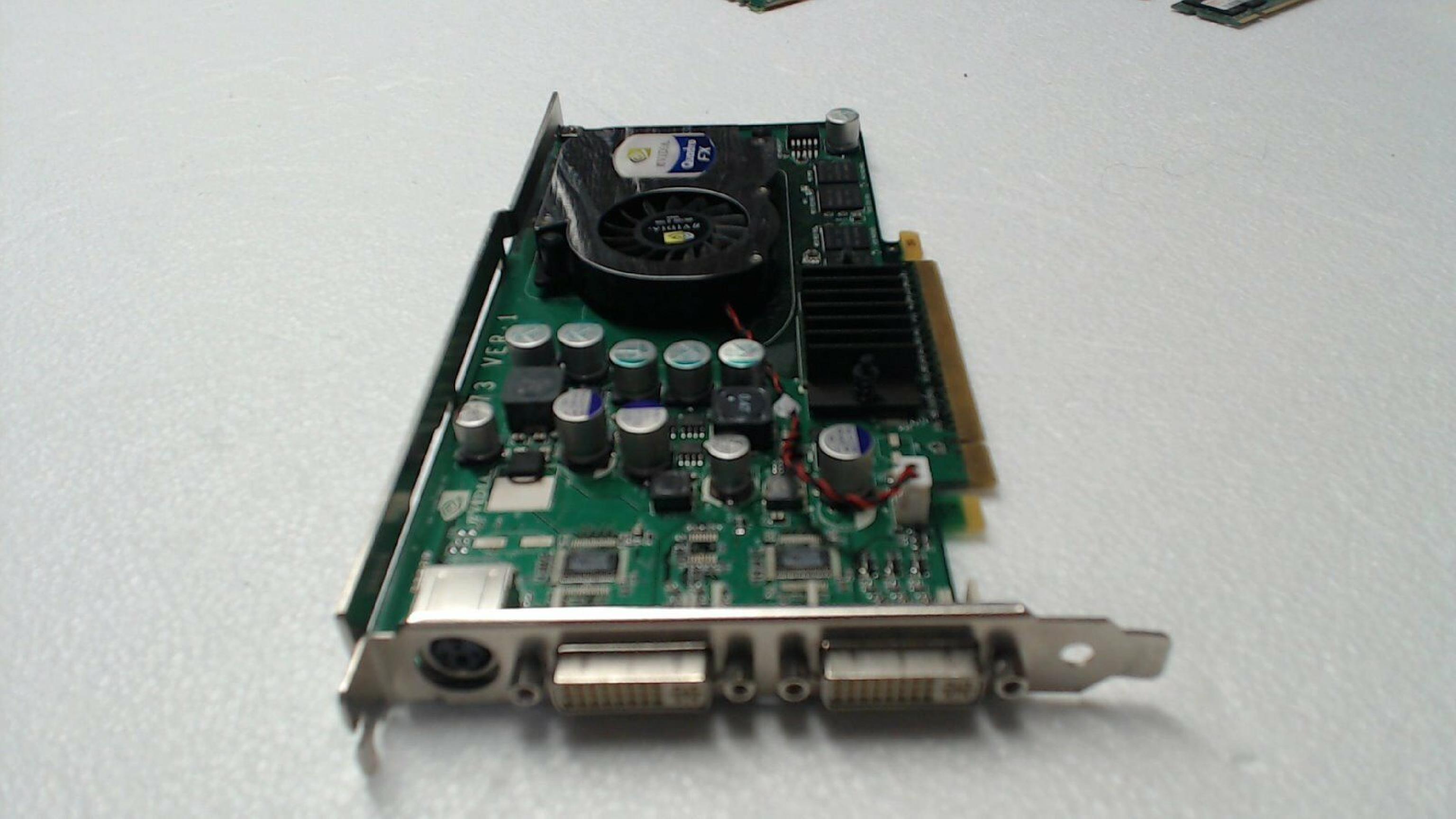 NVIDIA P268 128MB PCI-E VIDEO CARD QUADRO FX1300 WITH DUAL DVI OUTPUTS