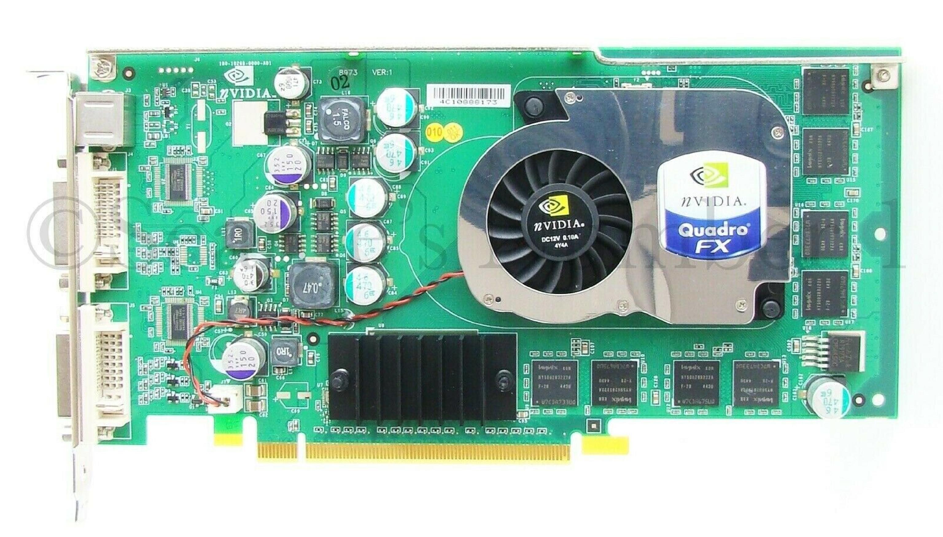 NVIDIA P268 128MB PCI-E VIDEO CARD QUADRO FX1300 WITH DUAL DVI OUTPUTS