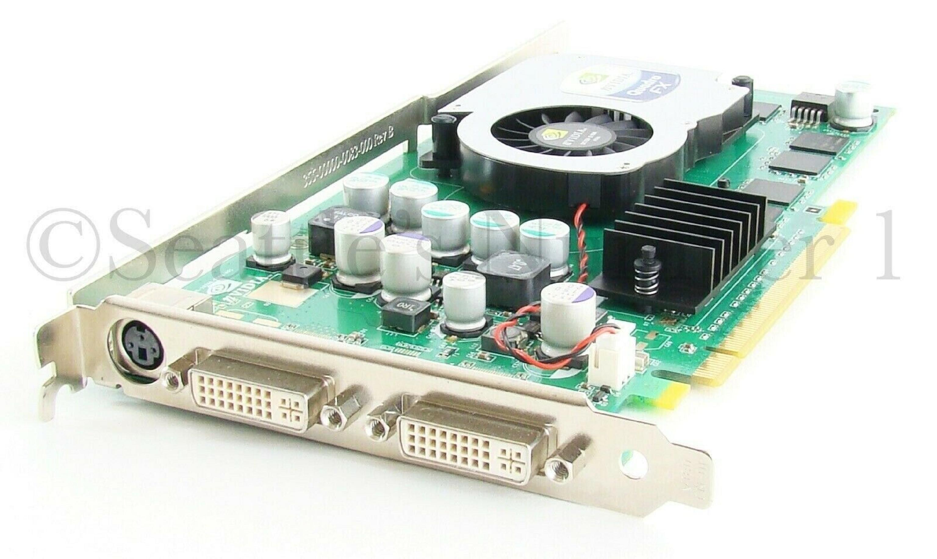 NVIDIA P268 128MB PCI-E VIDEO CARD QUADRO FX1300 WITH DUAL DVI OUTPUTS