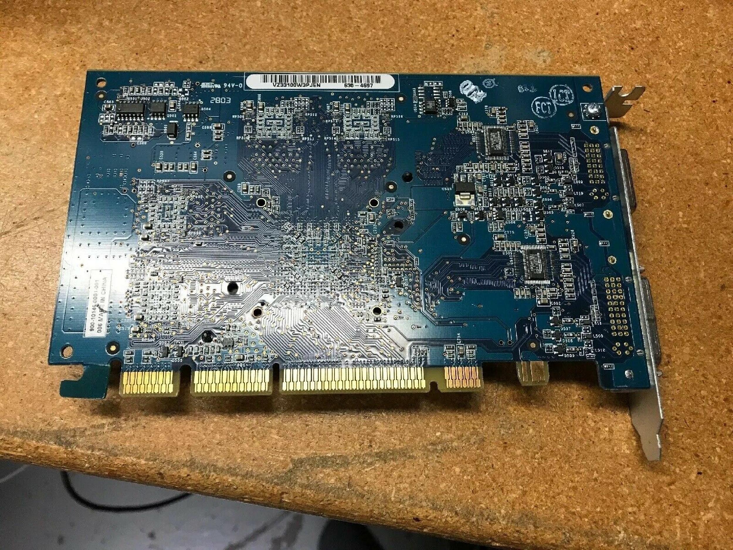 NVIDIA 603-3254 64MB AGP VIDEO CARD MAC FX5200 DDR WITH APPLE DVI AND DVI OUTPUTS