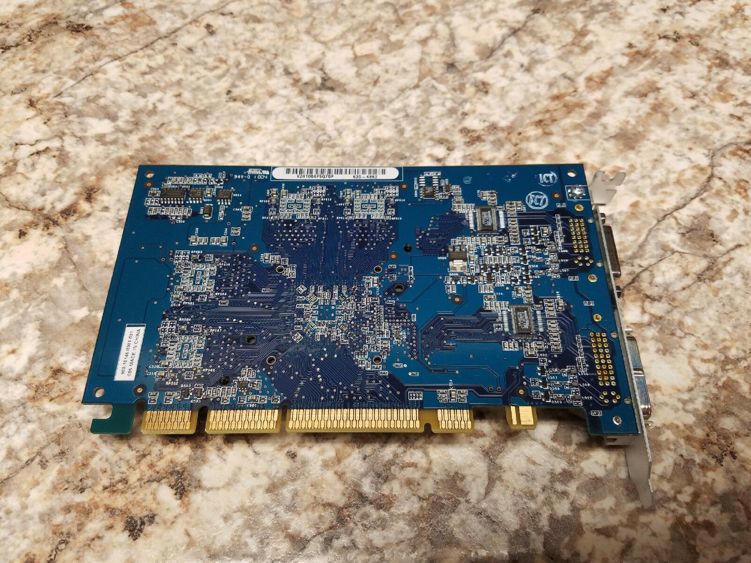 NVIDIA A146 64MB AGP VIDEO CARD MAC FX5200 DDR WITH APPLE DVI AND DVI OUTPUTS