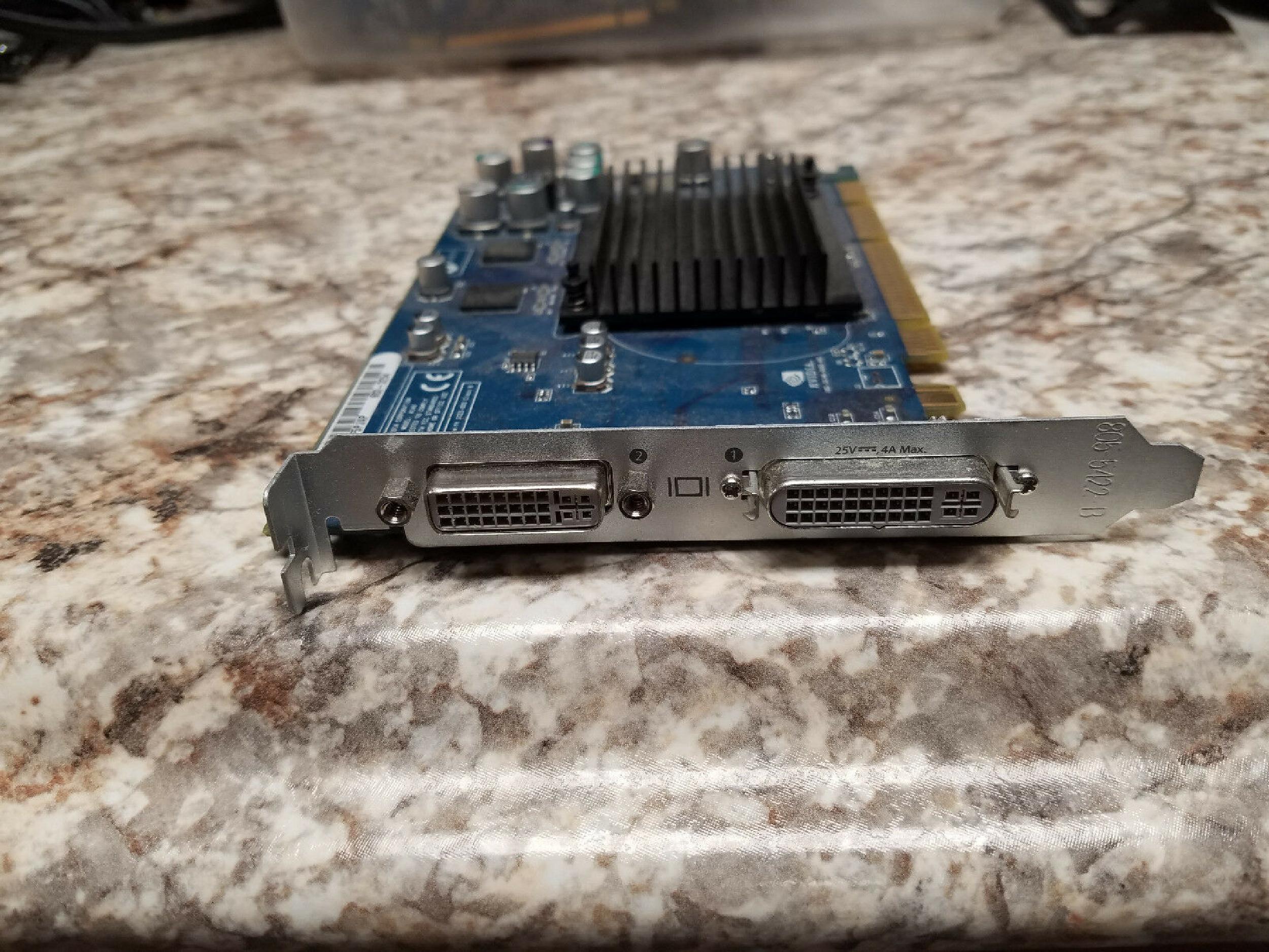 NVIDIA A146 64MB AGP VIDEO CARD MAC FX5200 DDR WITH APPLE DVI AND DVI OUTPUTS