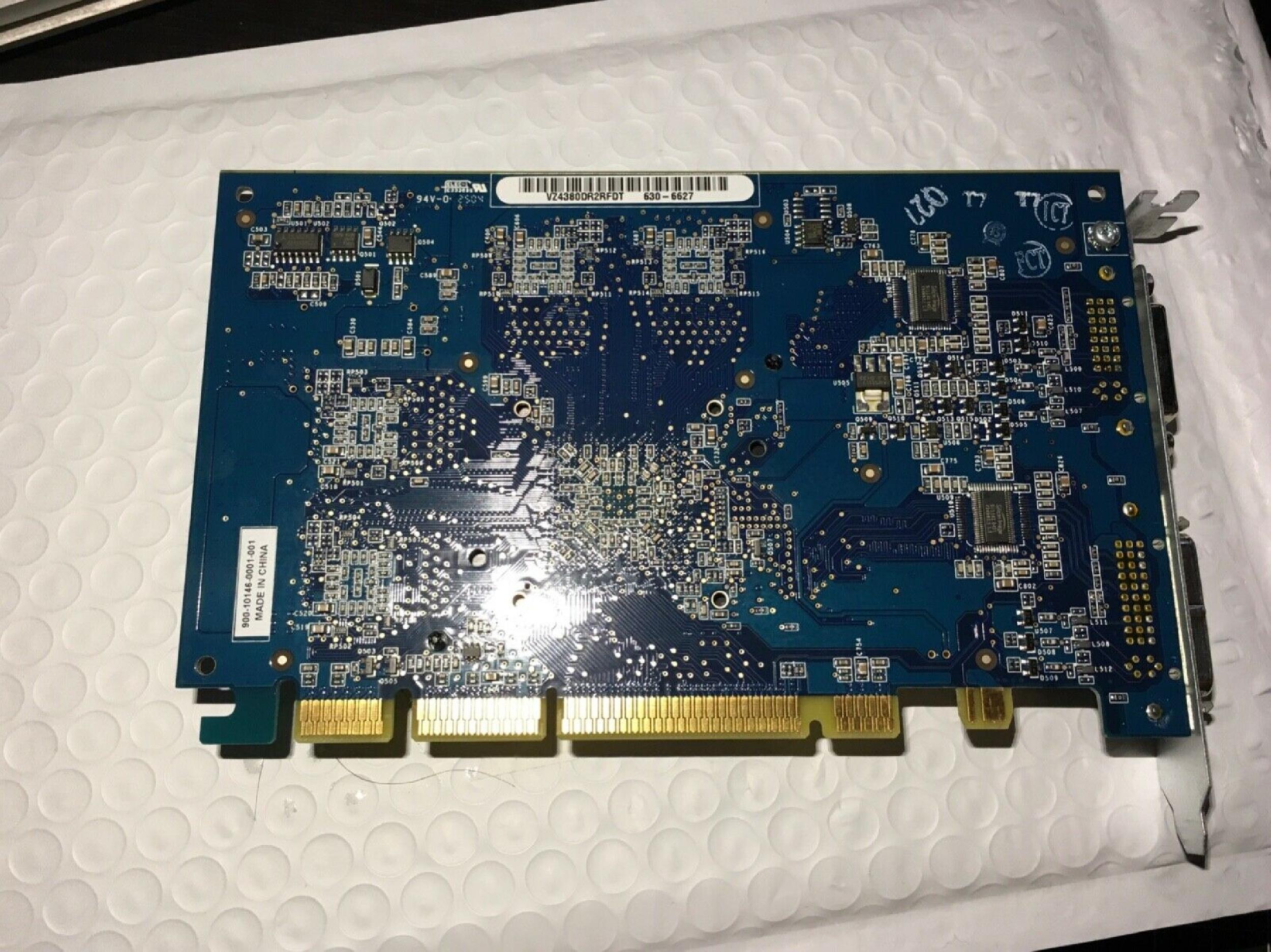 NVIDIA A146 64MB AGP VIDEO CARD MAC FX5200 DDR WITH APPLE DVI AND DVI OUTPUTS