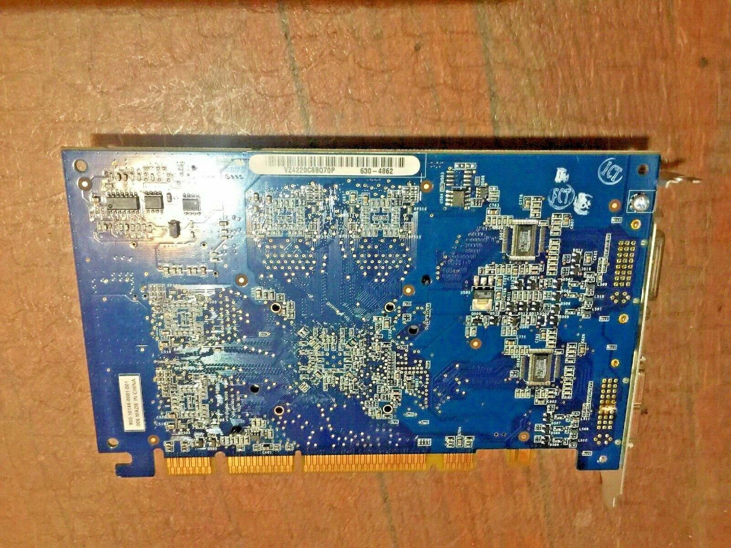 NVIDIA 630-6627 64MB AGP VIDEO CARD MAC FX5200 DDR WITH APPLE DVI AND DVI OUTPUTS