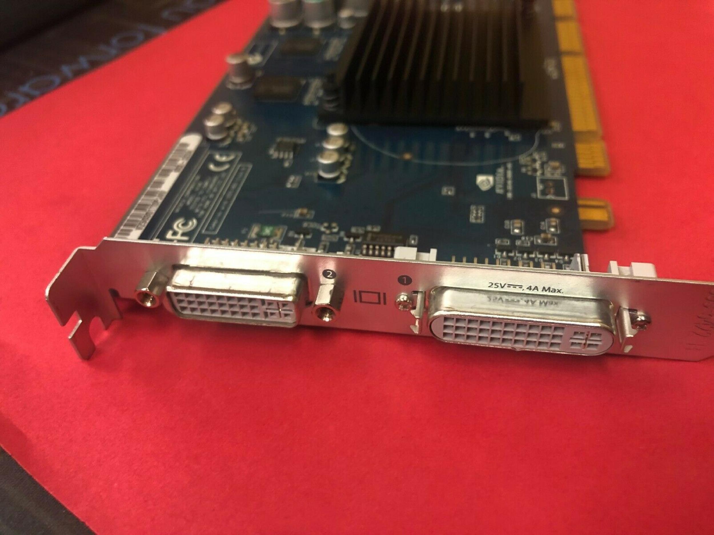 NVIDIA 630-6627 64MB AGP VIDEO CARD MAC FX5200 DDR WITH APPLE DVI AND DVI OUTPUTS