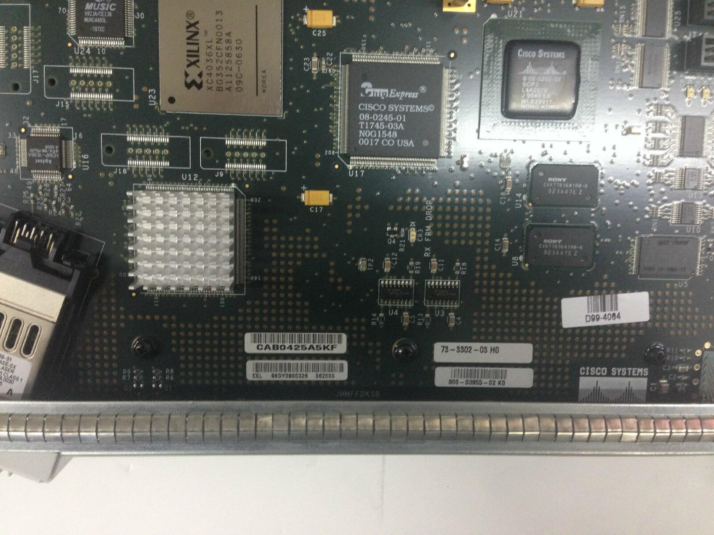 CISCO SYSTEMS 73-3302-03 1-PORT GIGABIT ETHERNET LINE CARD GSR 12000 SINGLEPORT