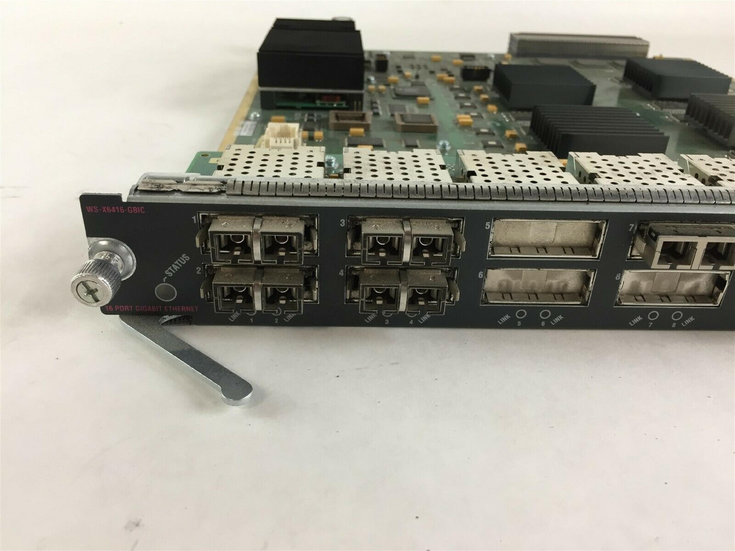 CISCO SYSTEMS WS-X6416-GBIC CATALYST 6000 16-PORT GIG ETHERNET MODULE