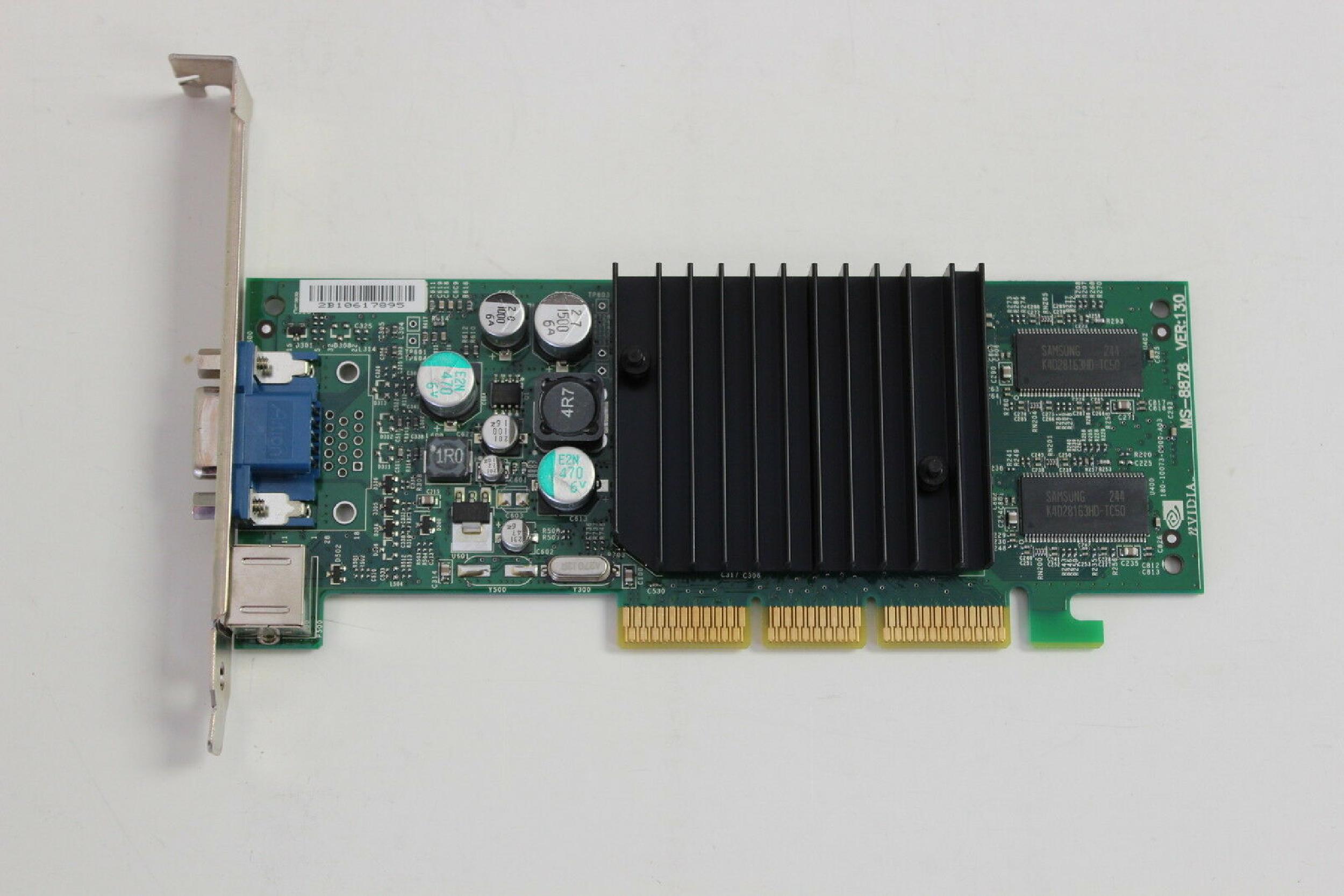 NVIDIA 5H175 64MB AGP VIDEO CARD WITH VGA AND SVIDEO OUTPUTS