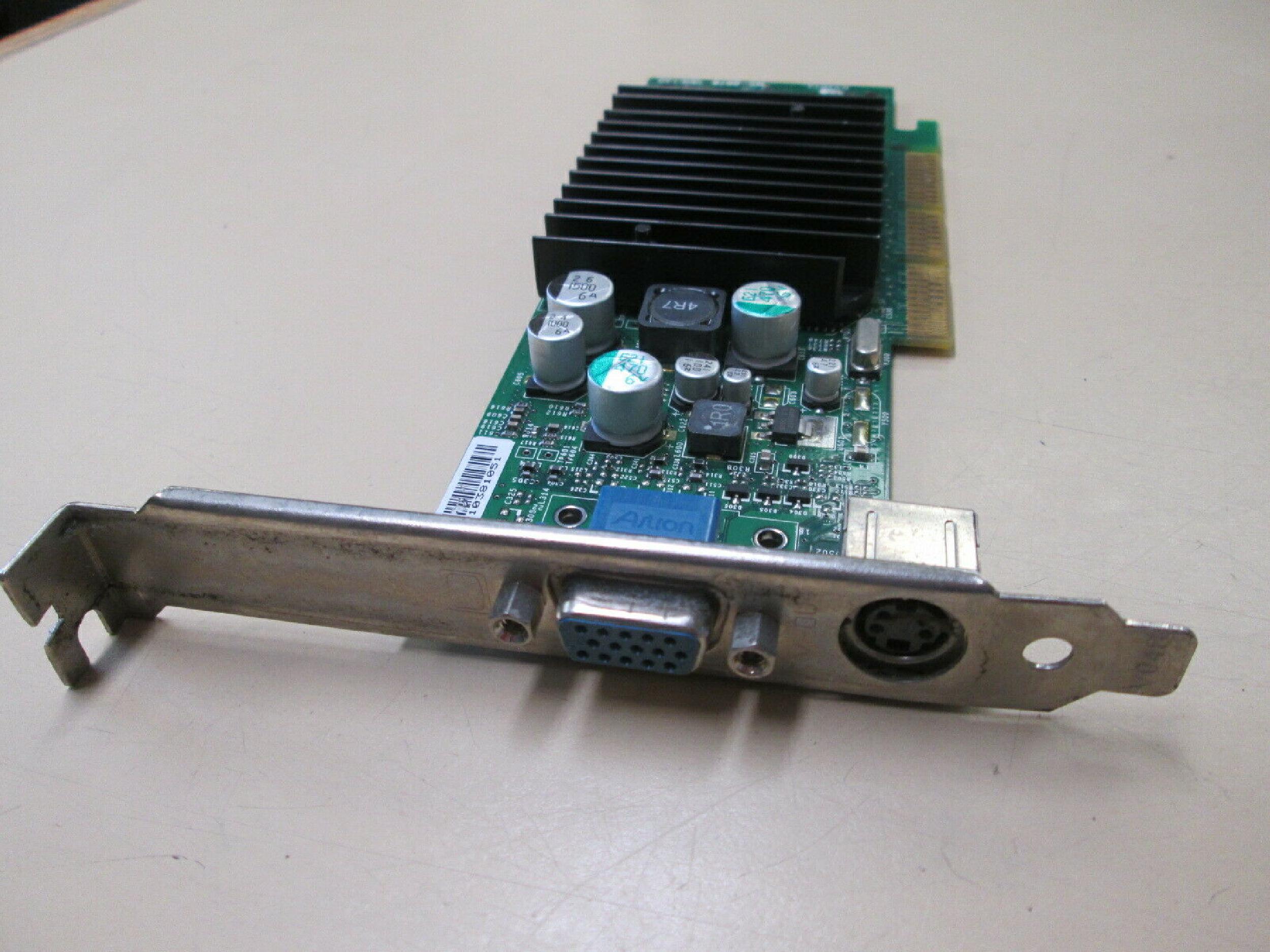 NVIDIA 5H175 64MB AGP VIDEO CARD WITH VGA AND SVIDEO OUTPUTS