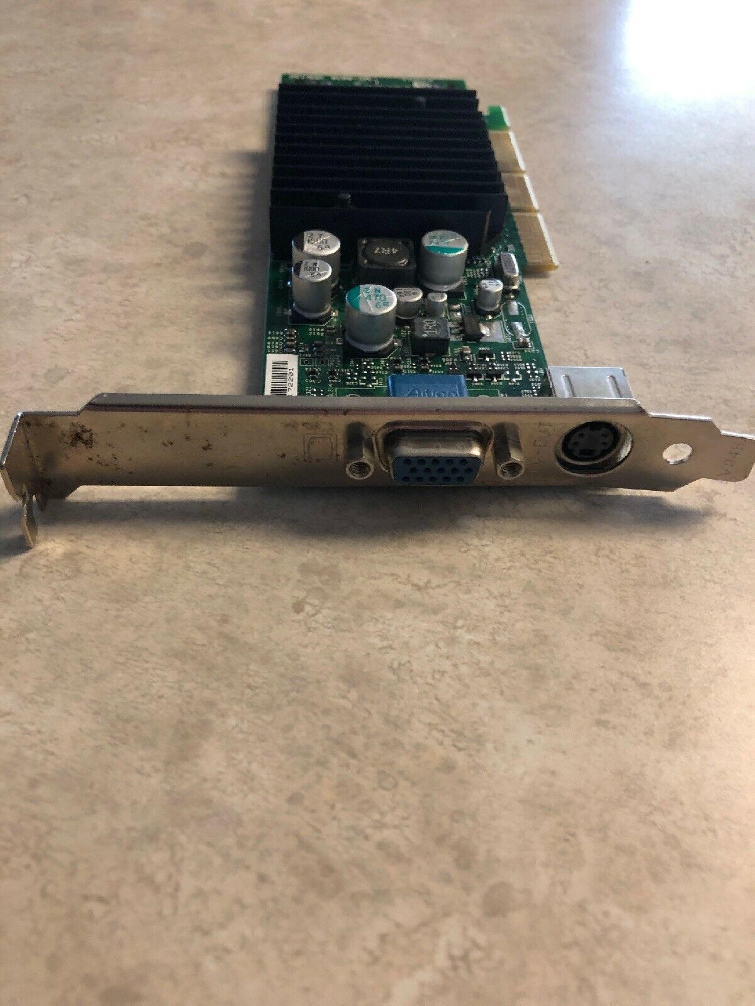 NVIDIA 5H175 64MB AGP VIDEO CARD WITH VGA AND SVIDEO OUTPUTS