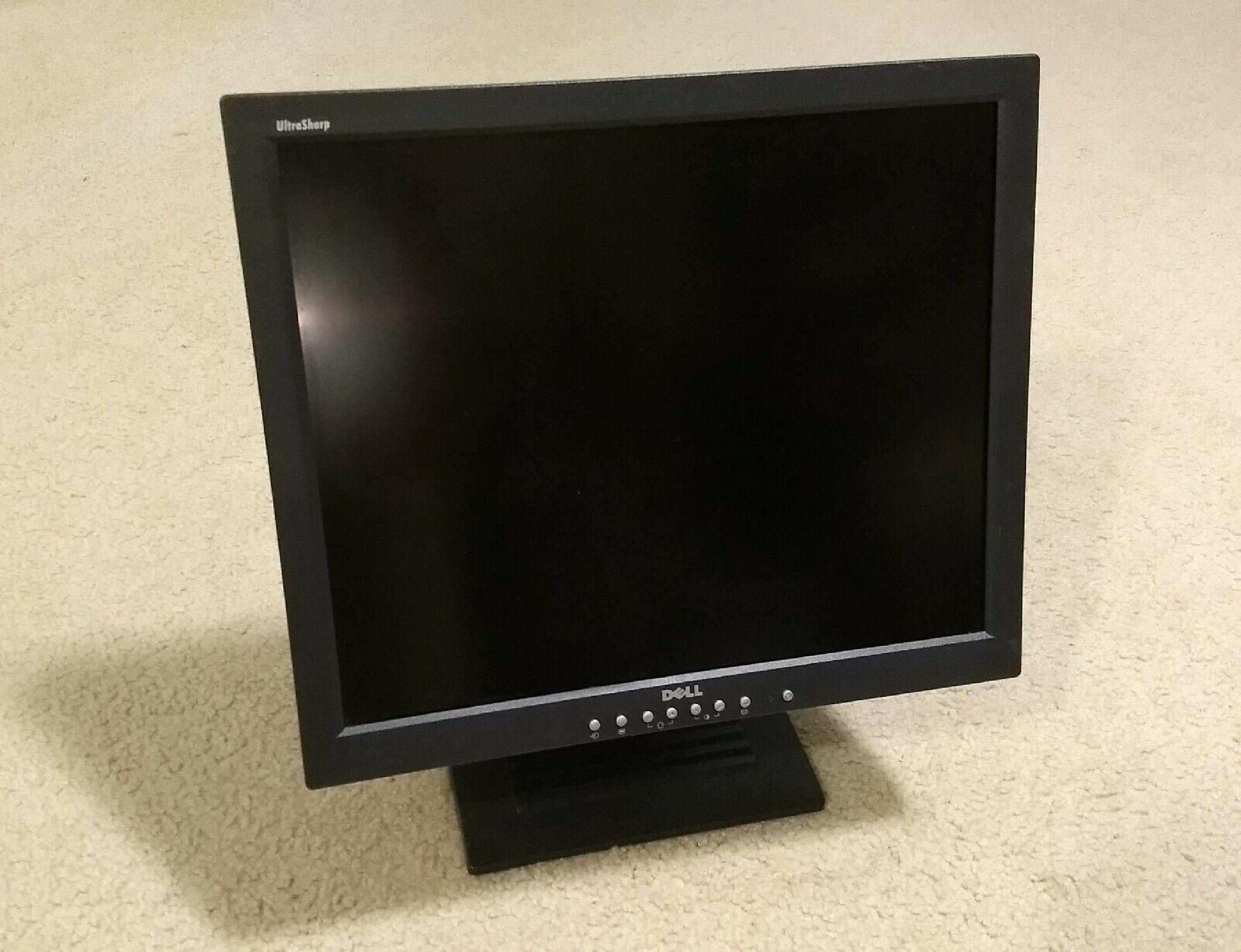 DELL 1800FP 18.1INCH TFT FLAT PANEL LCD MONITOR 4:3 BLACK CASE 1280X1024