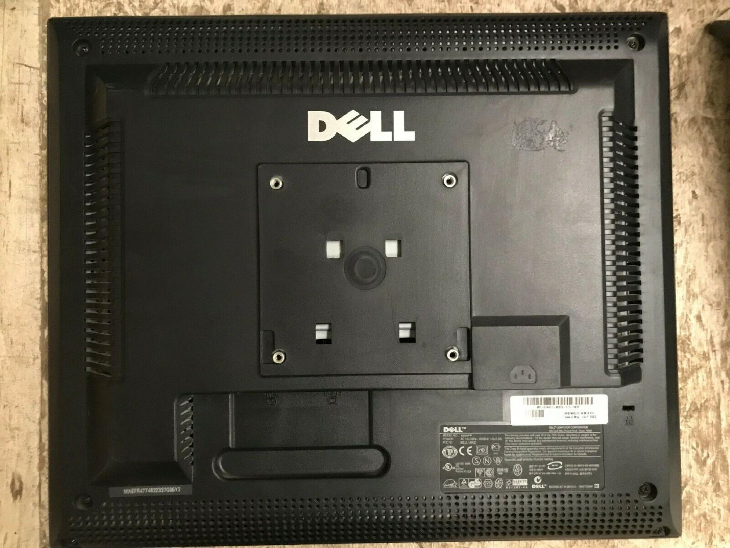 DELL 1800FP 18.1INCH TFT FLAT PANEL LCD MONITOR 4:3 BLACK CASE 1280X1024