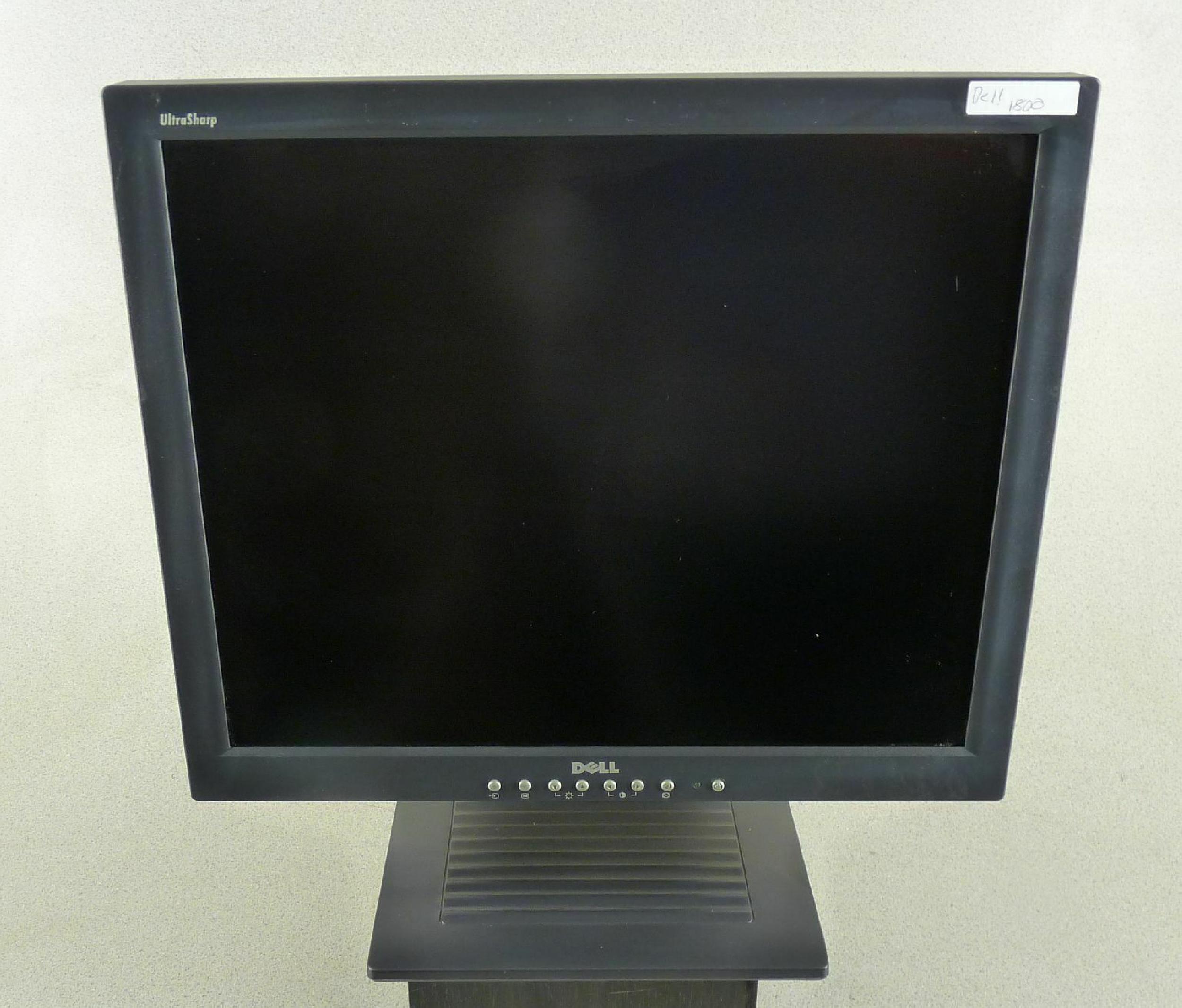 DELL 1800FP 18.1INCH TFT FLAT PANEL LCD MONITOR 4:3 BLACK CASE 1280X1024