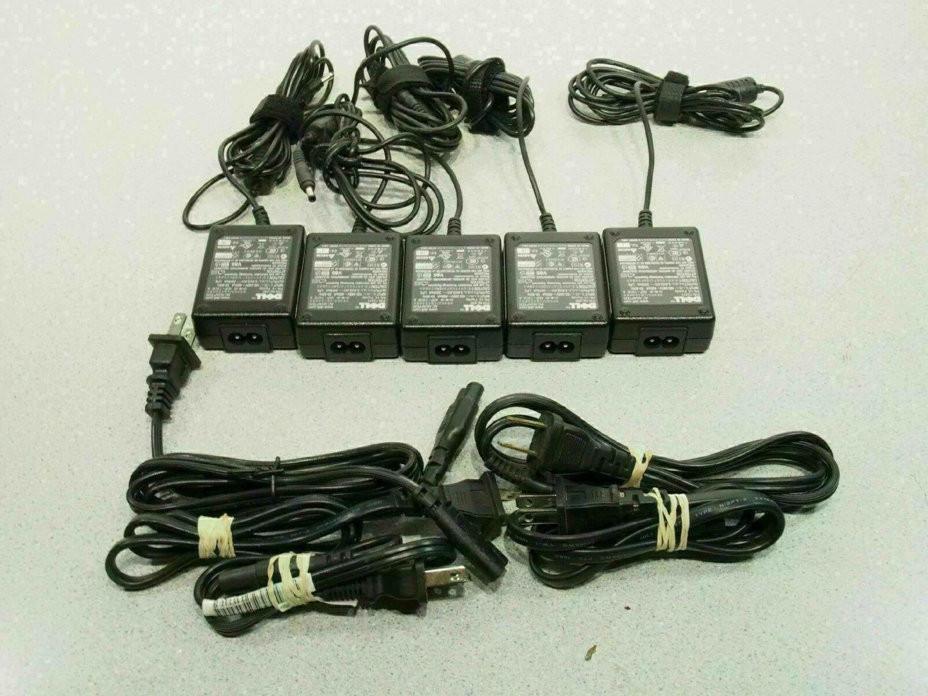 DELL NC490 5.4V DC 2410MA AC ADAPTER OD: 4MM ID: 1.75MM BARREL CONNECTOR DESKTOP STYLE NEGATIVE OUTSIDE POLE