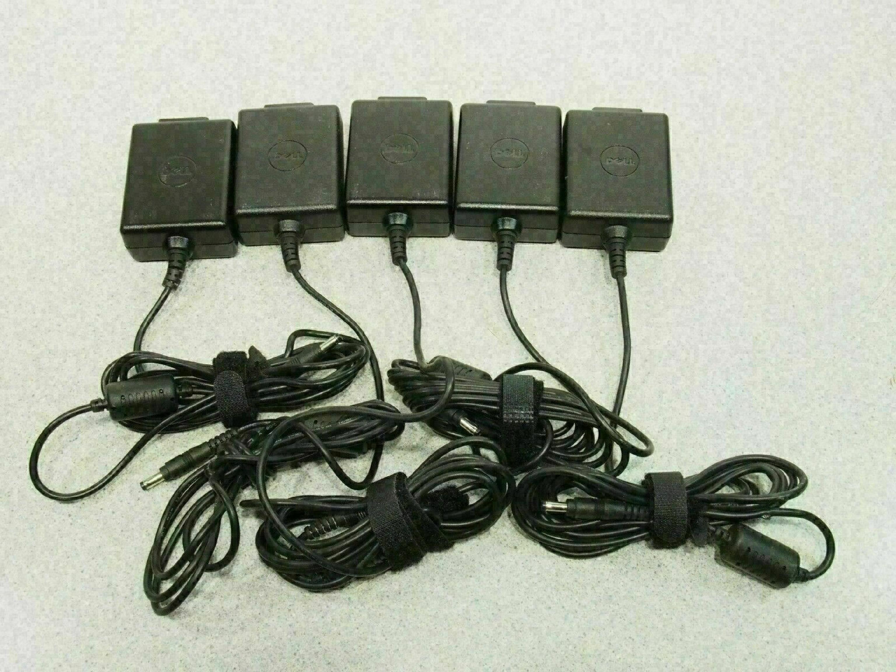 DELL NC490 5.4V DC 2410MA AC ADAPTER OD: 4MM ID: 1.75MM BARREL CONNECTOR DESKTOP STYLE NEGATIVE OUTSIDE POLE