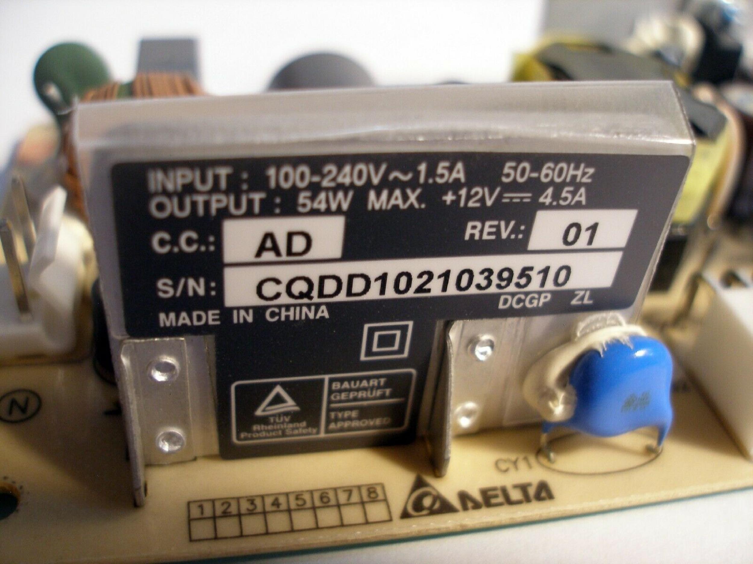 CISCO SYSTEMS ADP-54AP OPEN FRAME POWER SUPPLY FOR CATALYST 2950 SWITCH