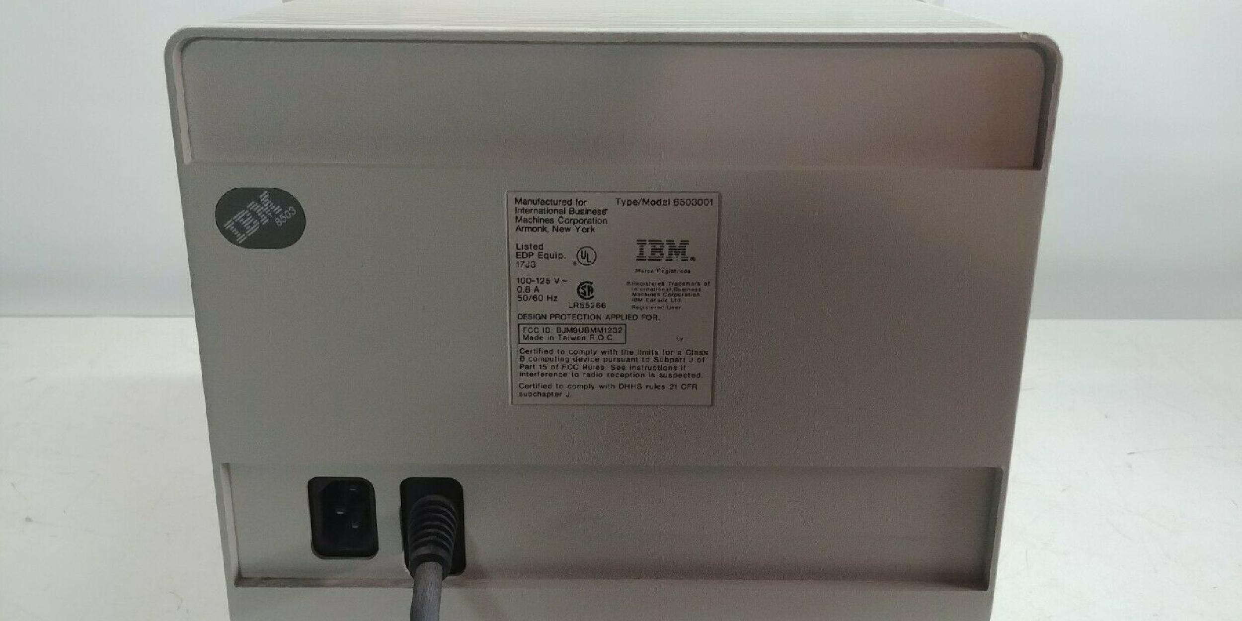 IBM 8503001 PS/2 MONOCHROME DISPLAY 12INCH