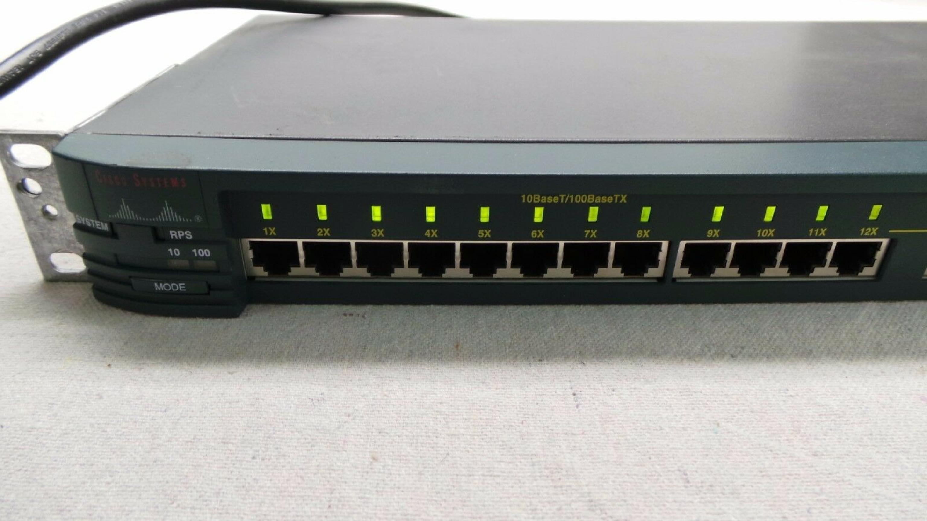 CISCO SYSTEMS WS-C412M FASTHUB 400 SERIES 12 PORT AUTOSENSING 10/100 MANAGED HUB