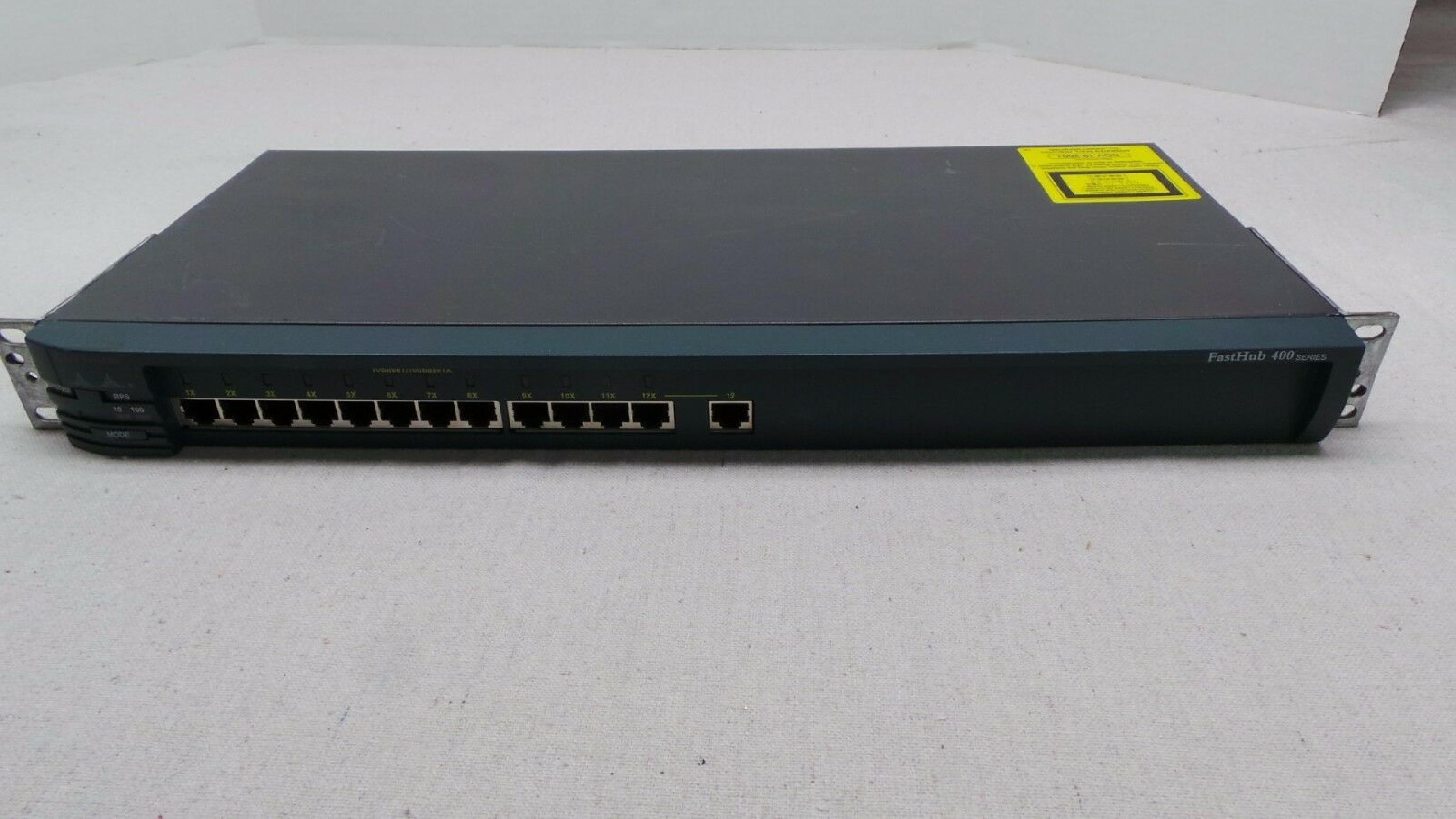 CISCO SYSTEMS WS-C412M FASTHUB 400 SERIES 12 PORT AUTOSENSING 10/100 MANAGED HUB