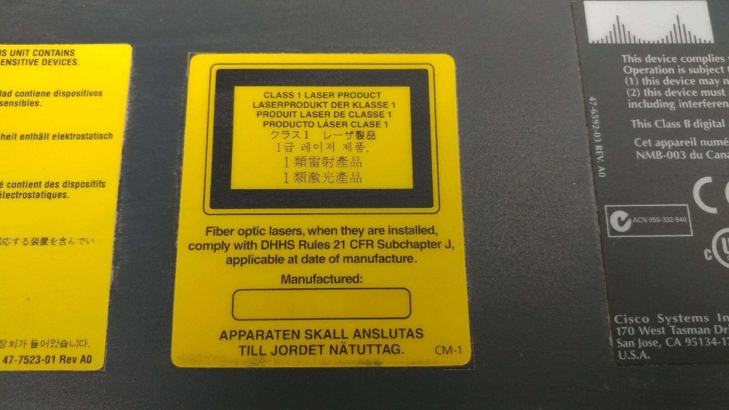 CISCO SYSTEMS C2980G-A 10/100/1000 CATALYST 80 PORT 10/100 2 PORTS GBIC