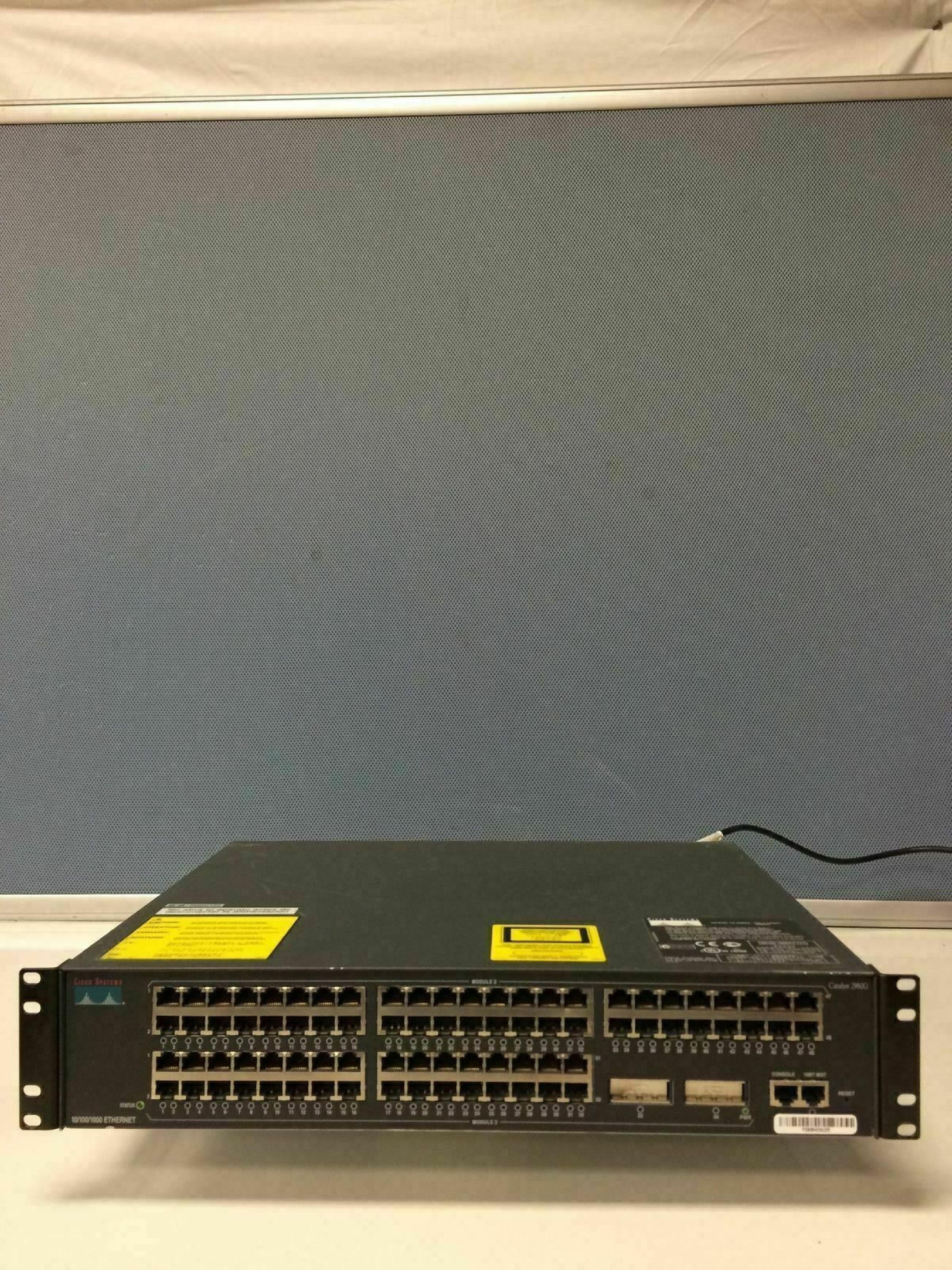 CISCO SYSTEMS WS-C2980G 10/100/1000 CATALYST 80 PORT 10/100 2 PORTS GBIC