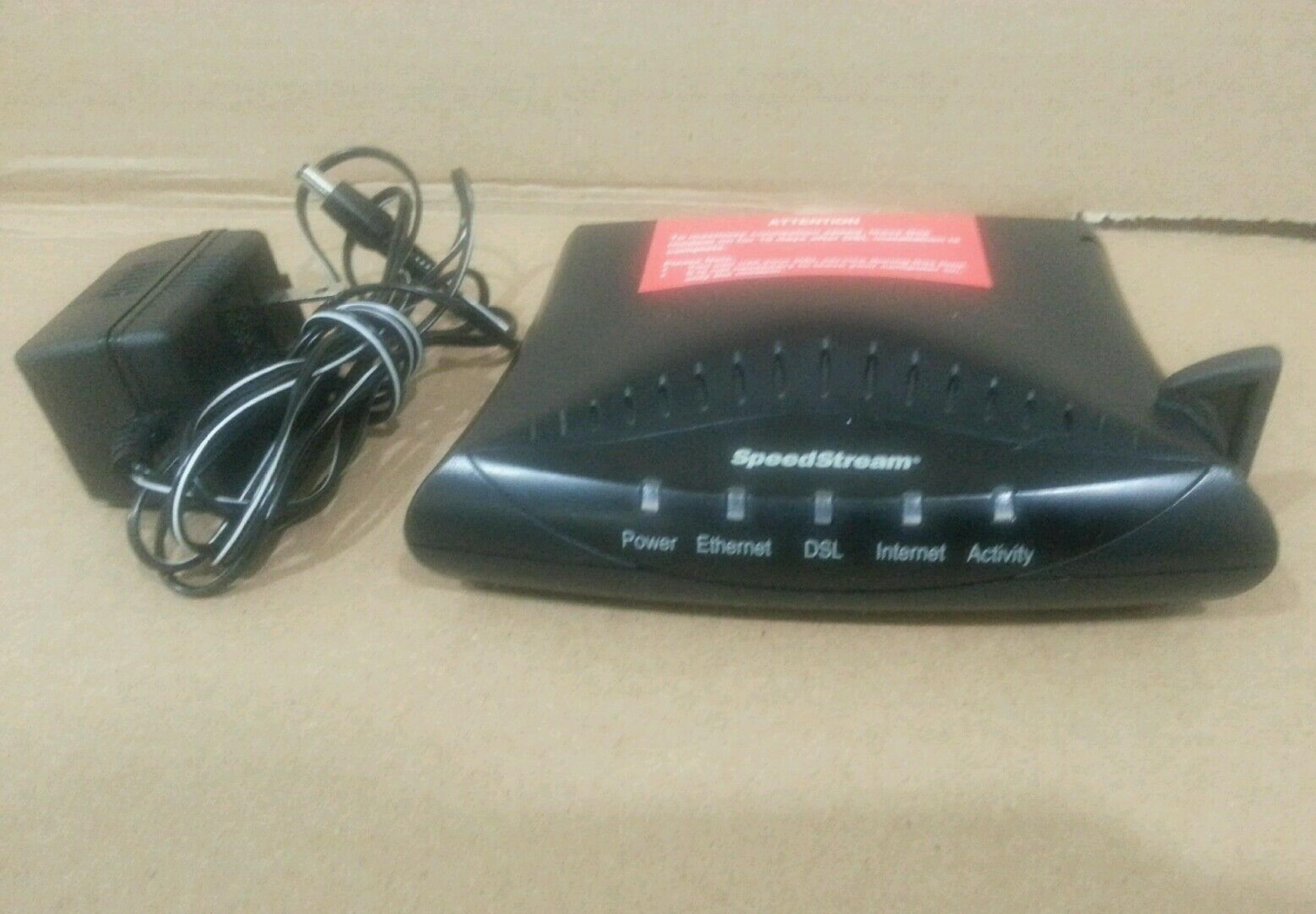 EFFICIENT NETWORKS INC SPEEDSTREAM 5100 ETHERNET ADSL MODEM WITH AC ADAPTER